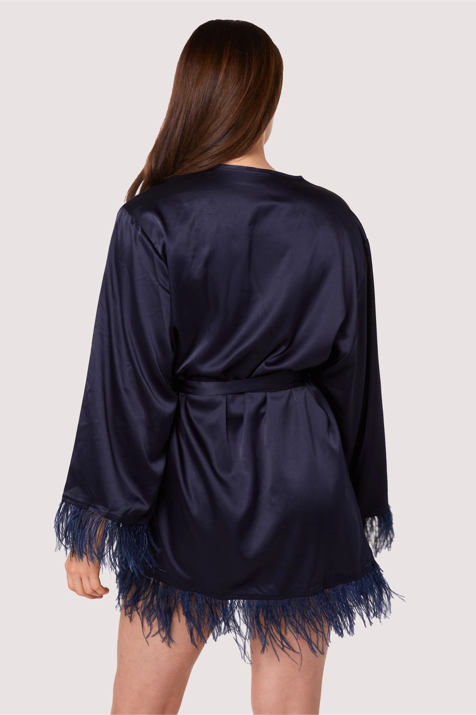 Iris Teal Feather Kimono - Image 4