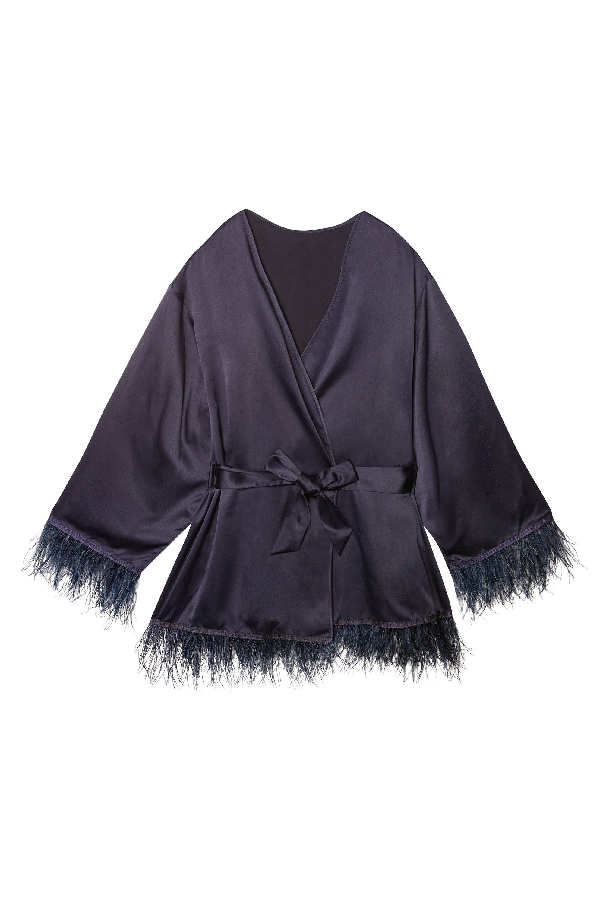Iris Teal Feather Kimono - Image 5