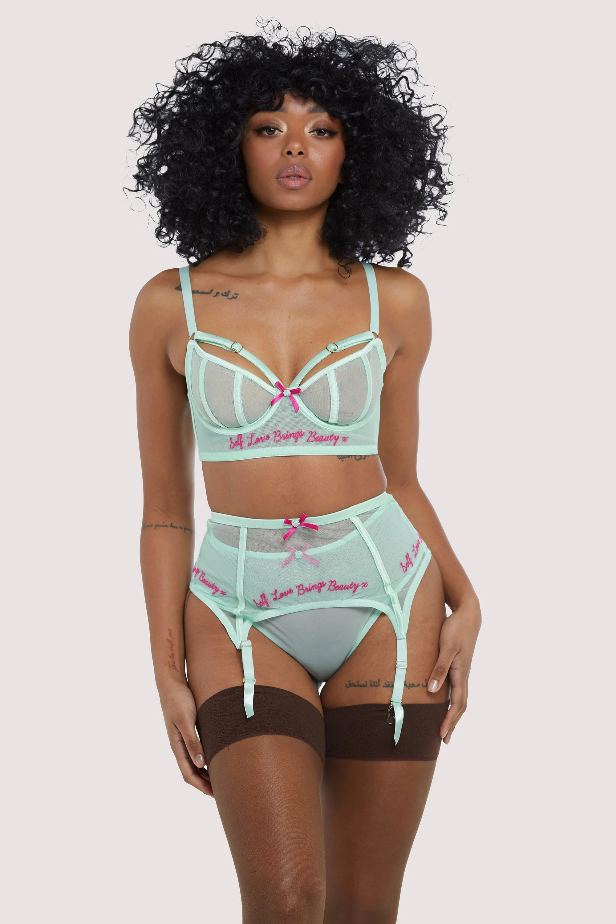 Self Love Mint Suspender Belt - Image 3