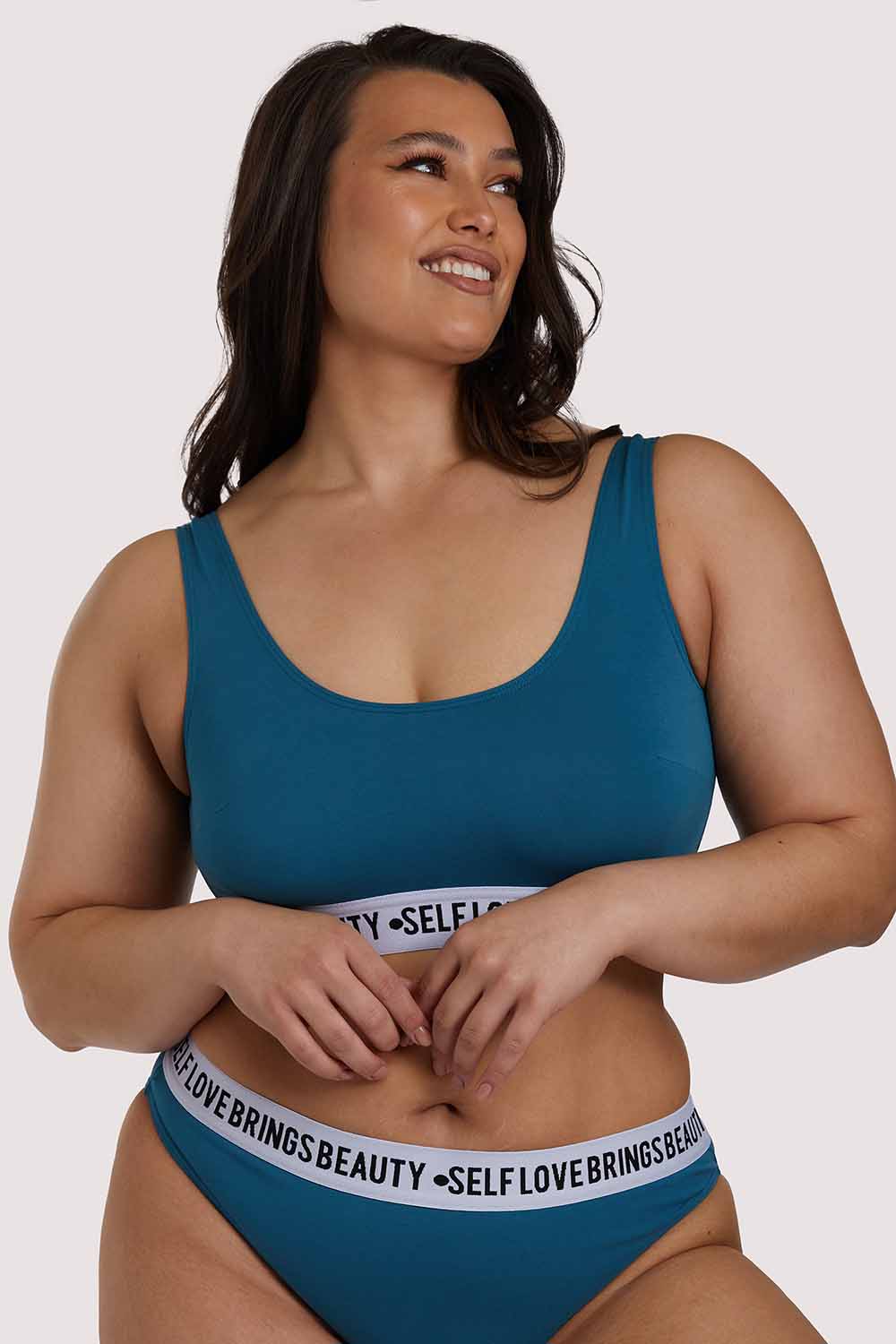 Self Love Teal Crop Top - Image 10