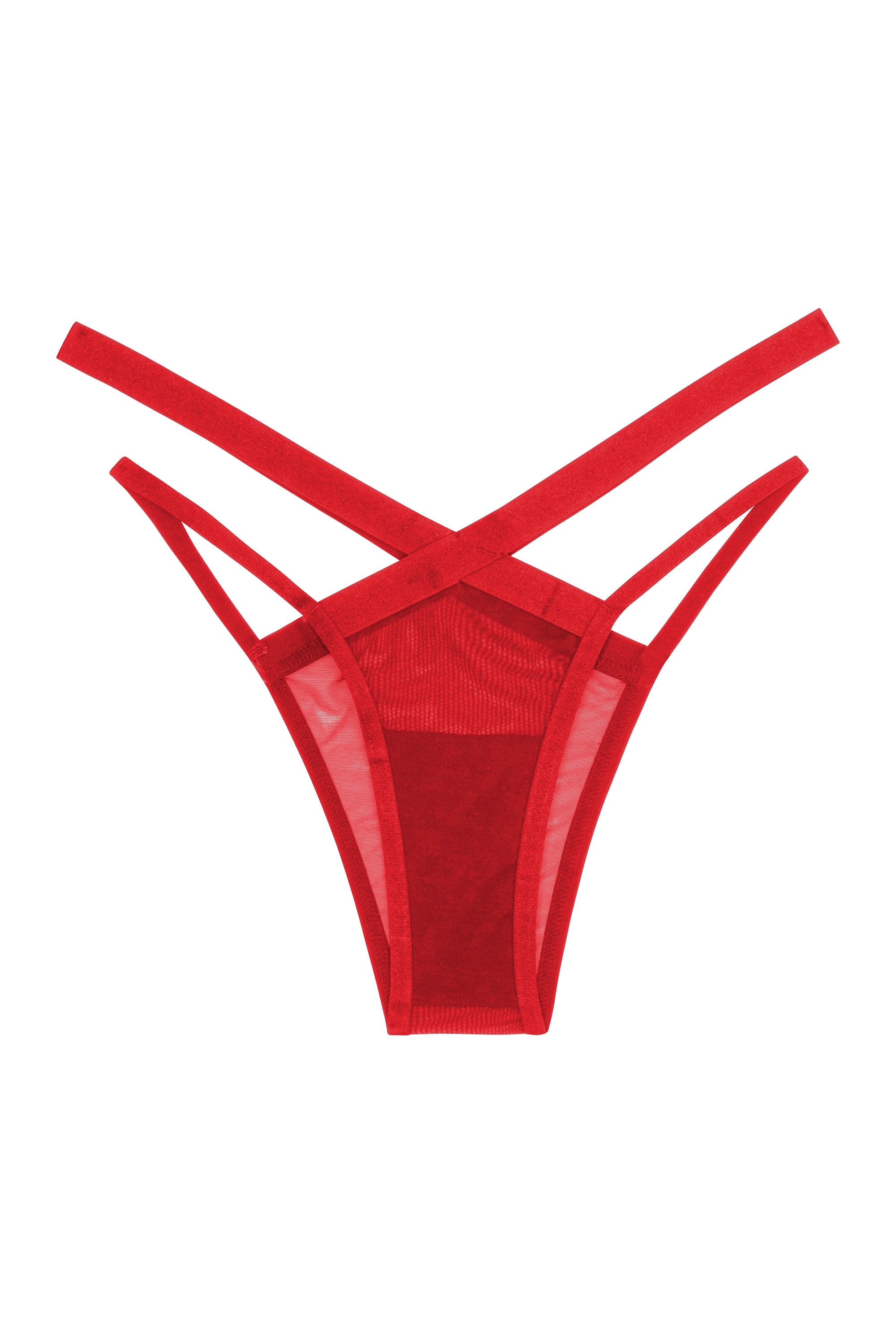 Mercury Red Cross Over Mesh Brazilian - Image 9
