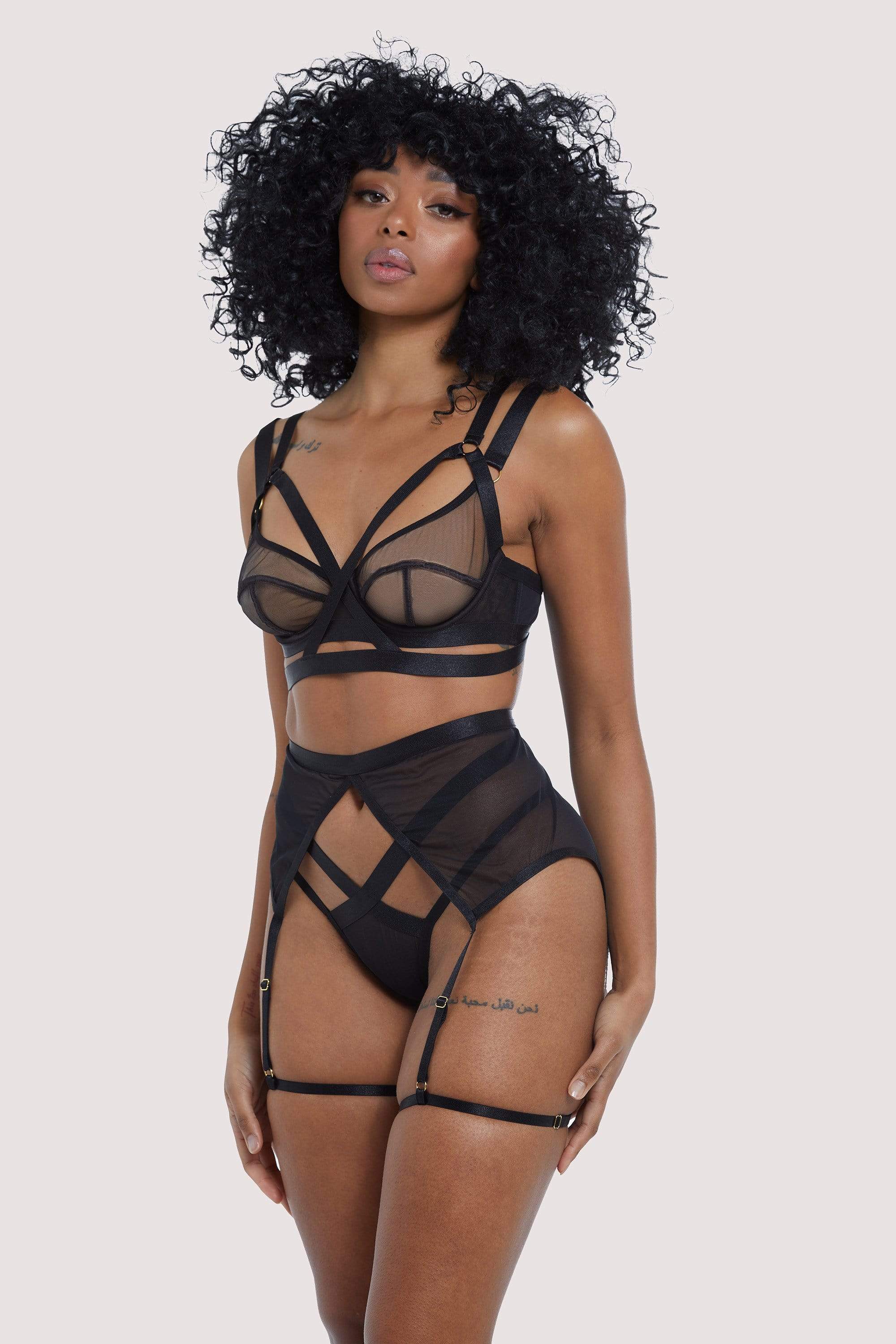 Danielle Black Harness Suspender - Image 2