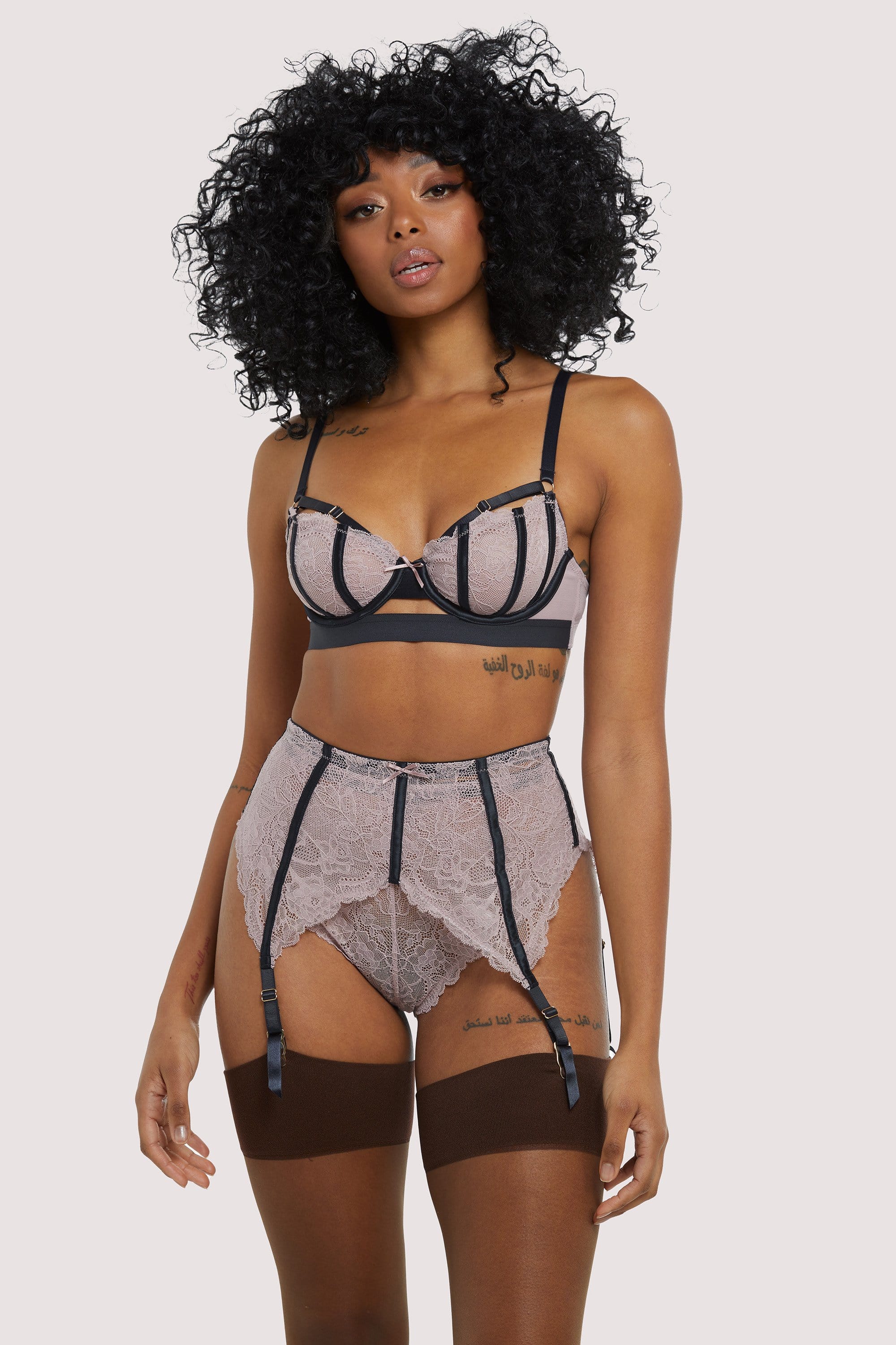 Celestina Satin Binding Lace Bra - Image 2