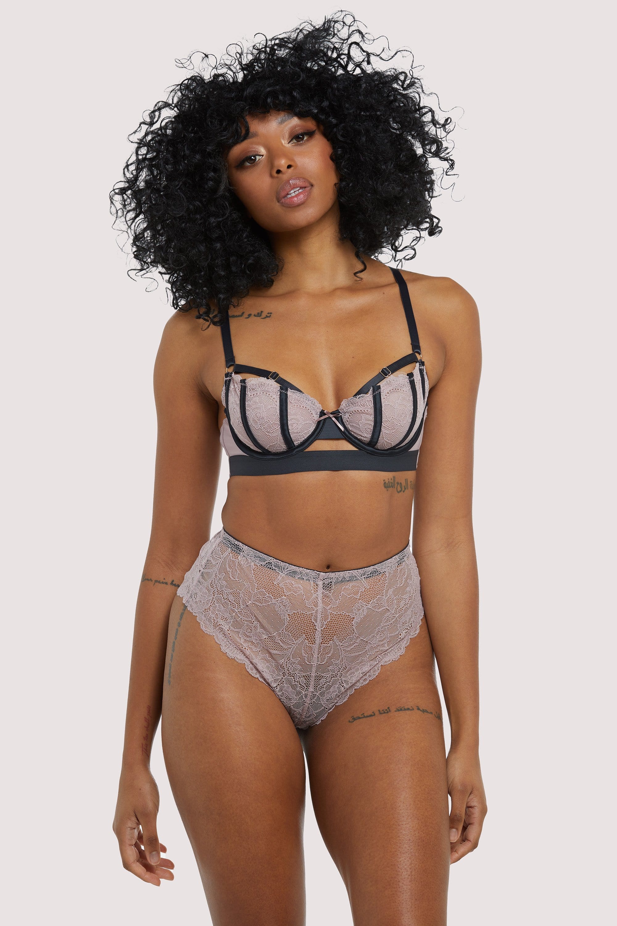 Celestina Pink Lace Brief - Image 2