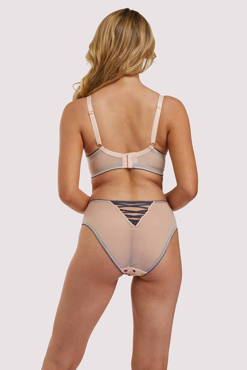 Rowswell Polka Dot Peach Bra - Image 11