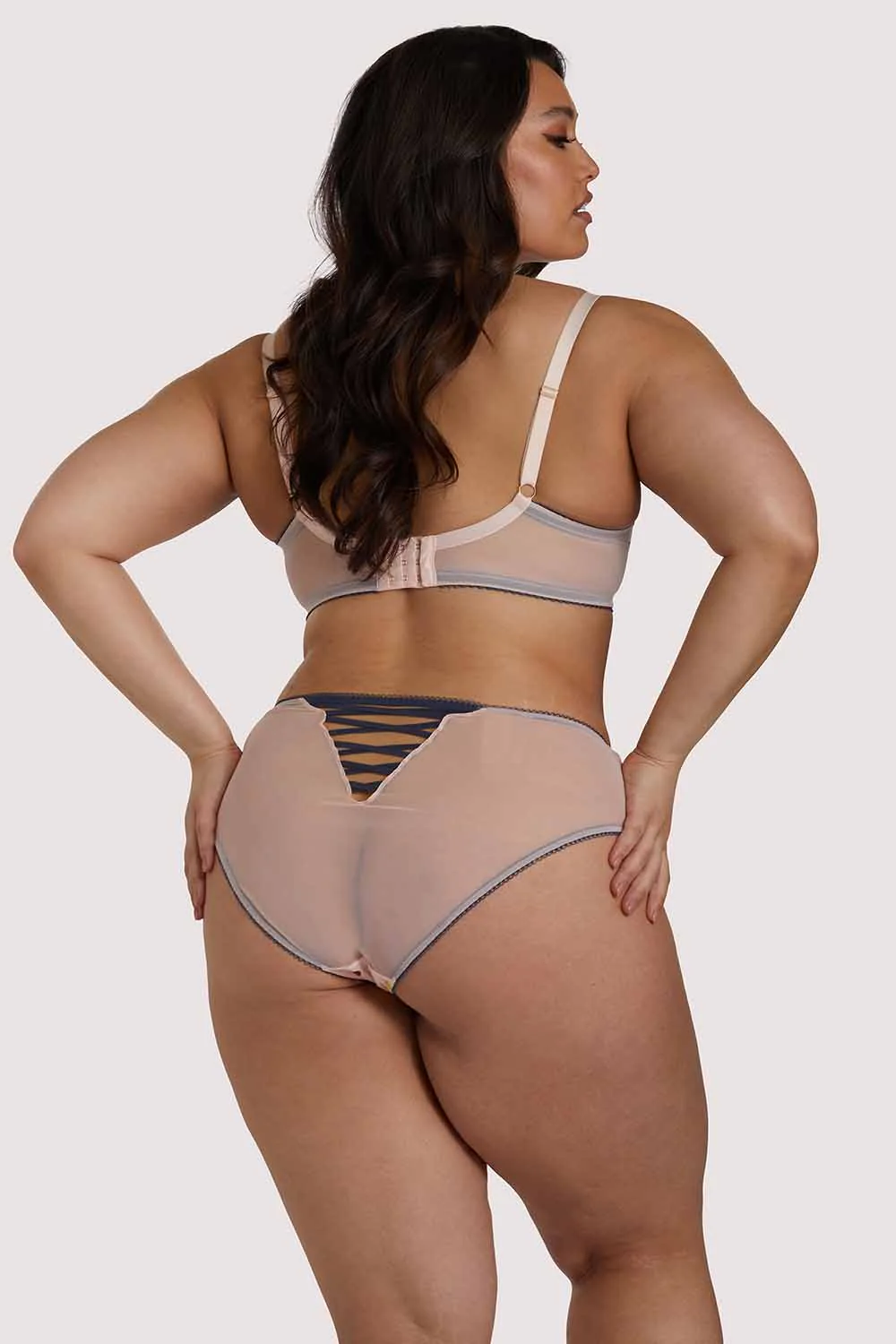 Rowswell Polka Dot Peach Bra - Image 17