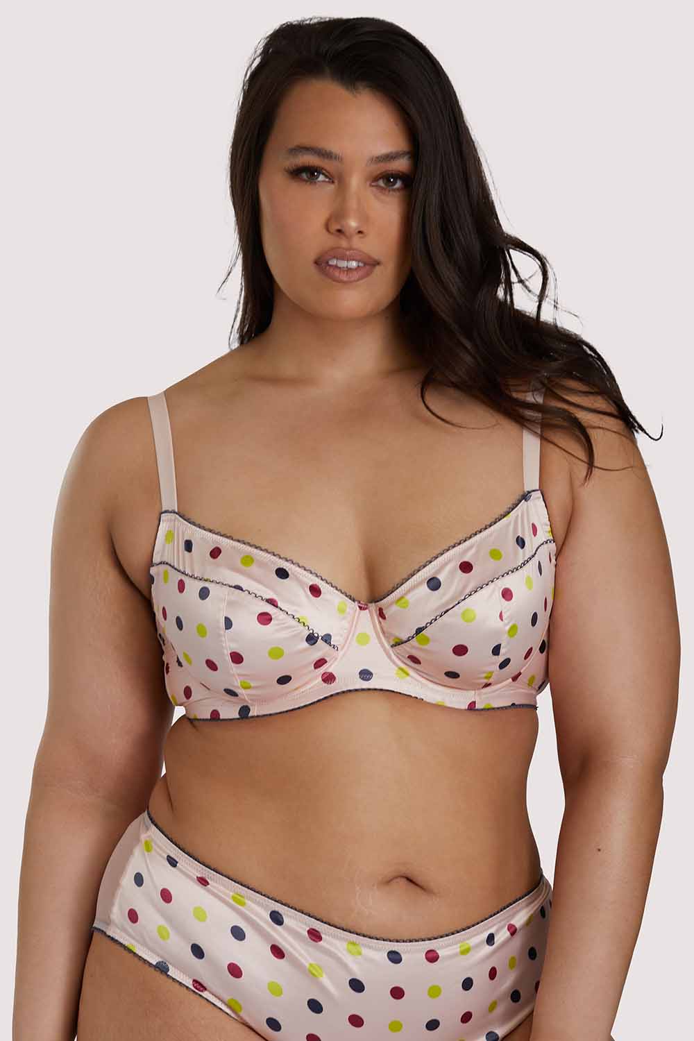 Rowswell Polka Dot Peach Bra - Image 5
