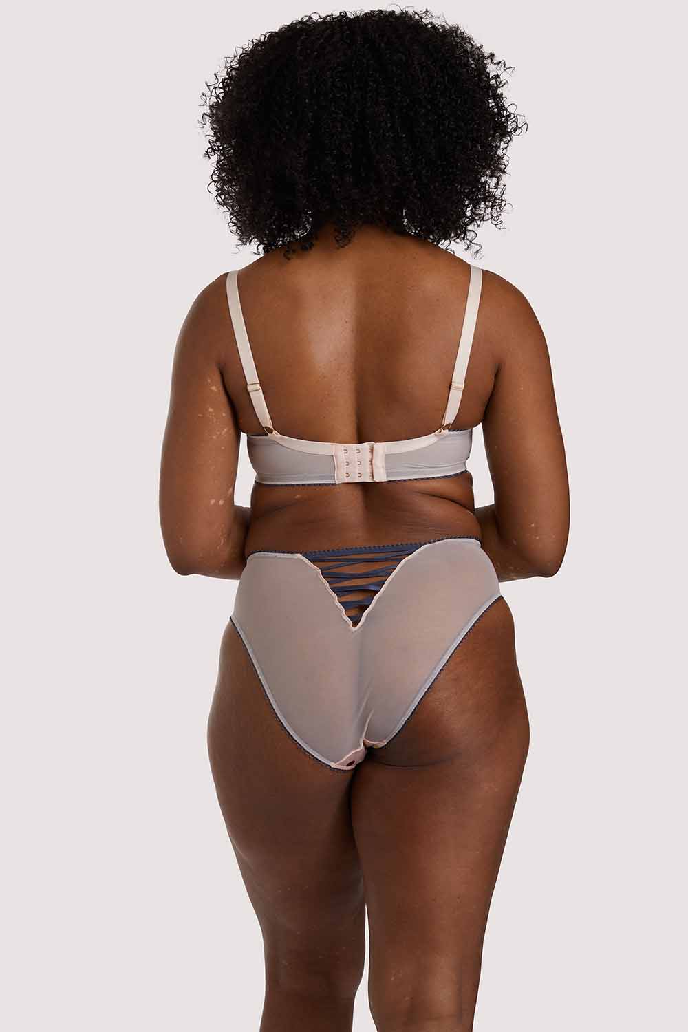 Rowswell Polka Dot Peach Bra - Image 8