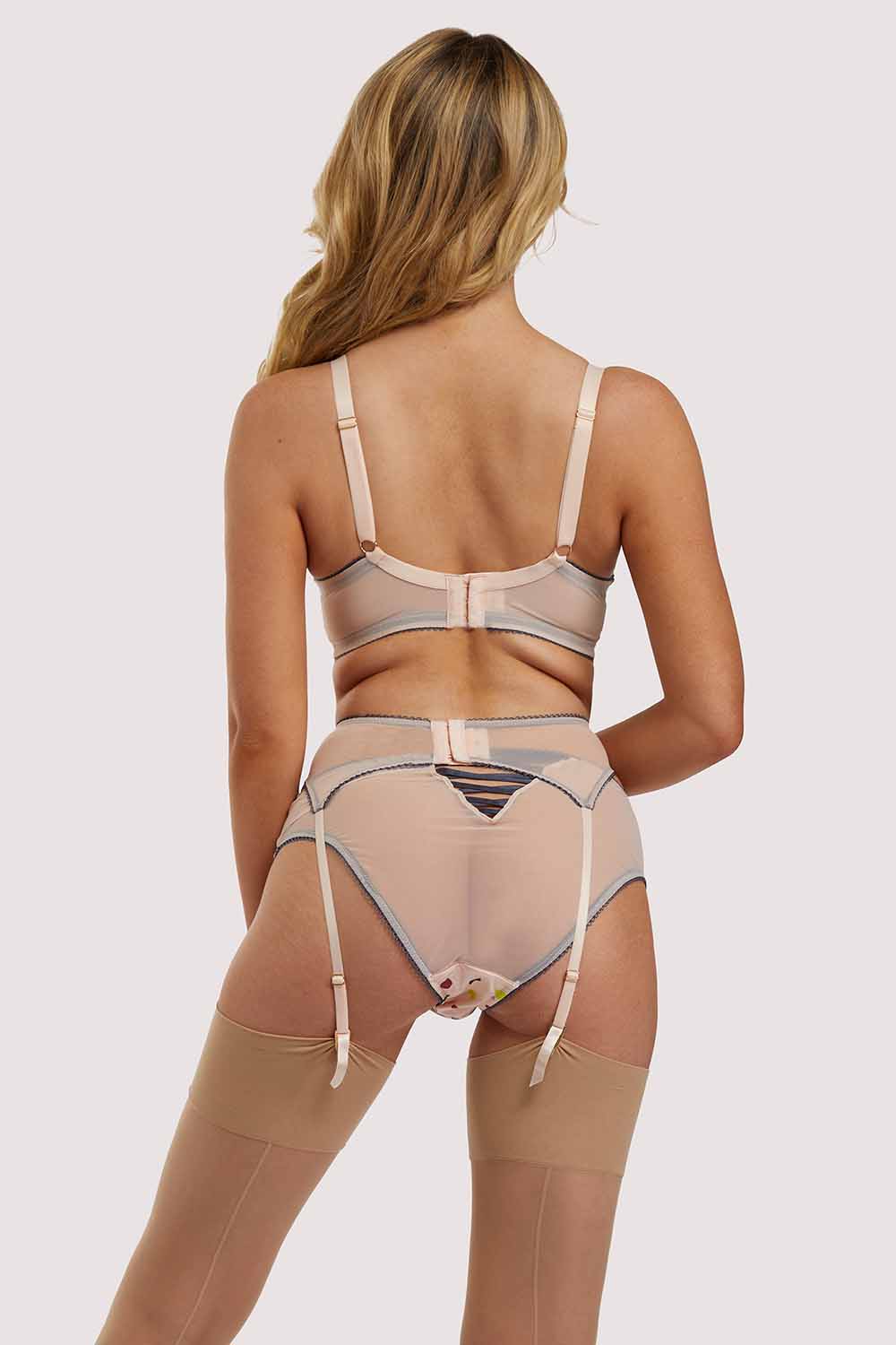 Rowswell x PP polka Dot Peach Suspender - Image 12