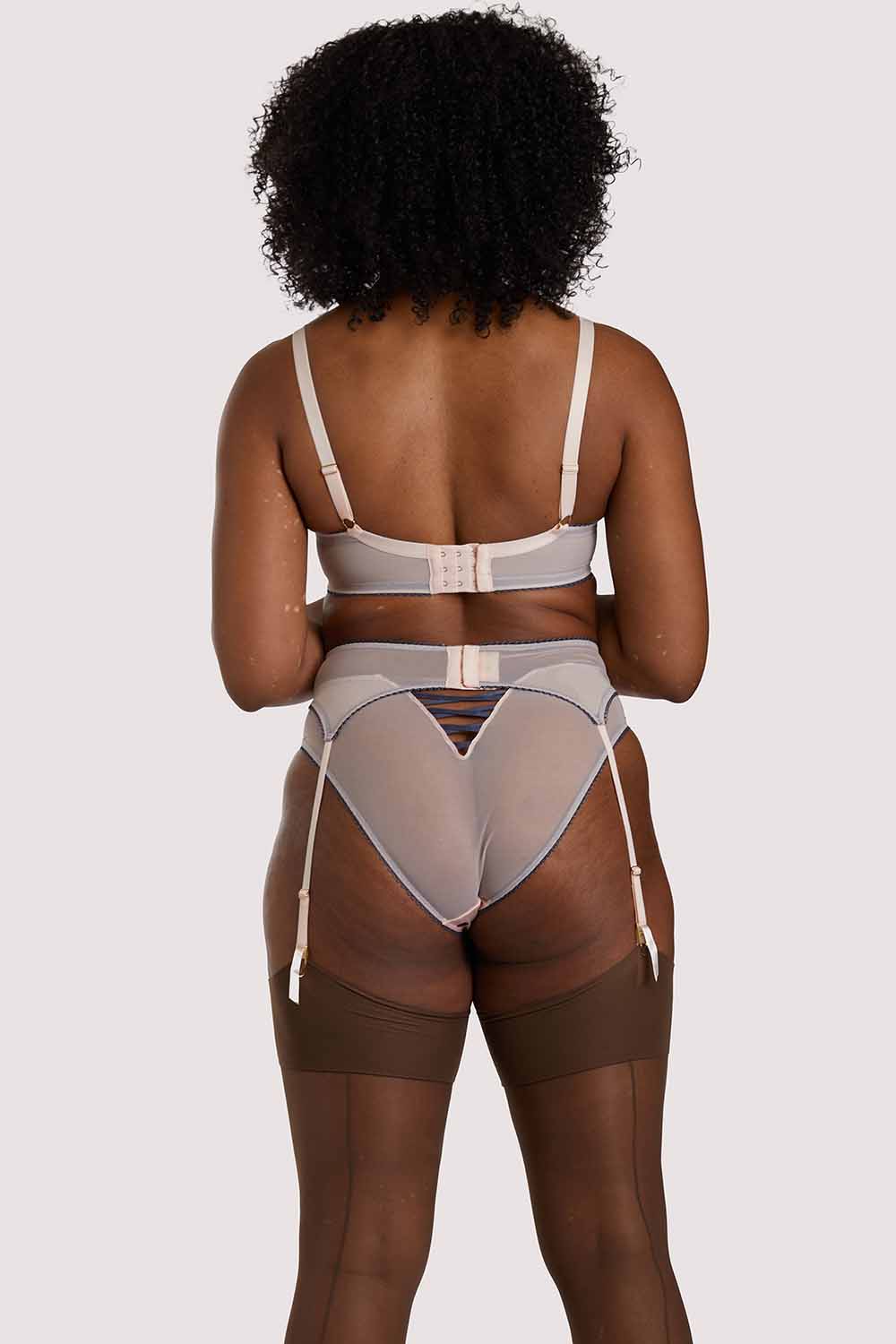Rowswell x PP polka Dot Peach Suspender - Image 4