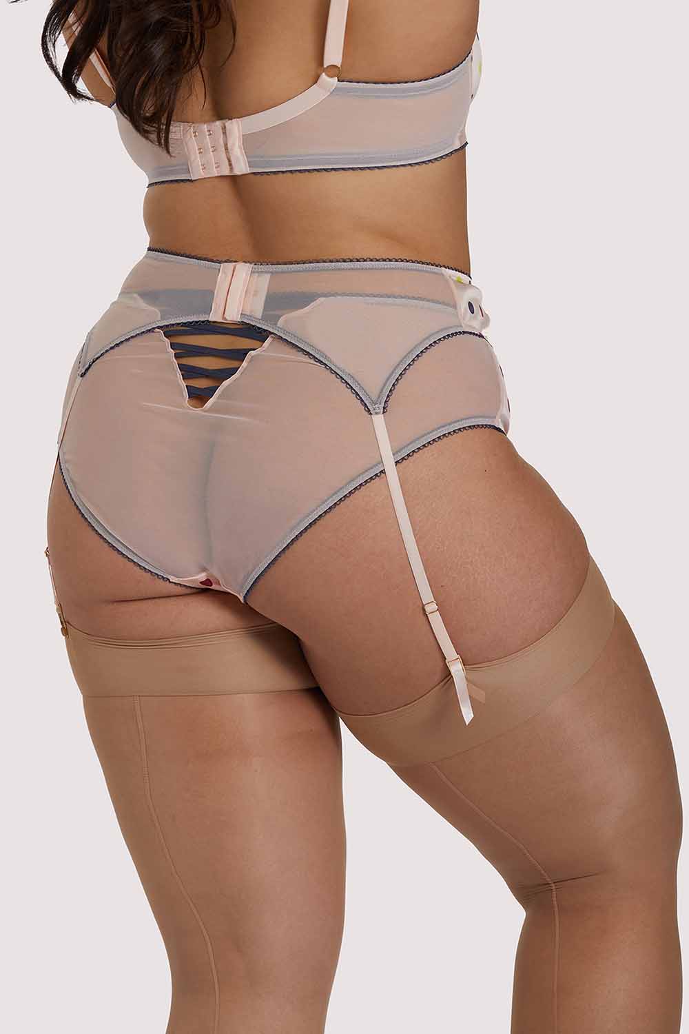 Rowswell x PP polka Dot Peach Suspender - Image 9