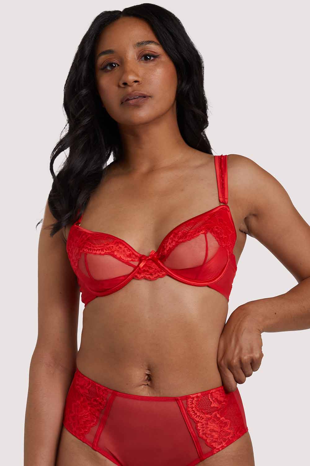 Leona Red Plunge bra - Image 2