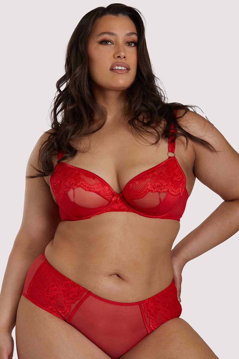 Leona Red Plunge bra - Image 3