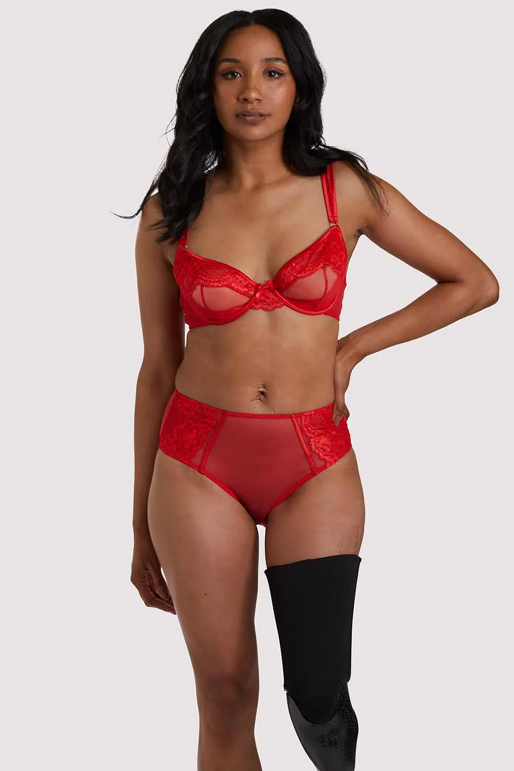 Leona Red Plunge bra - Image 6