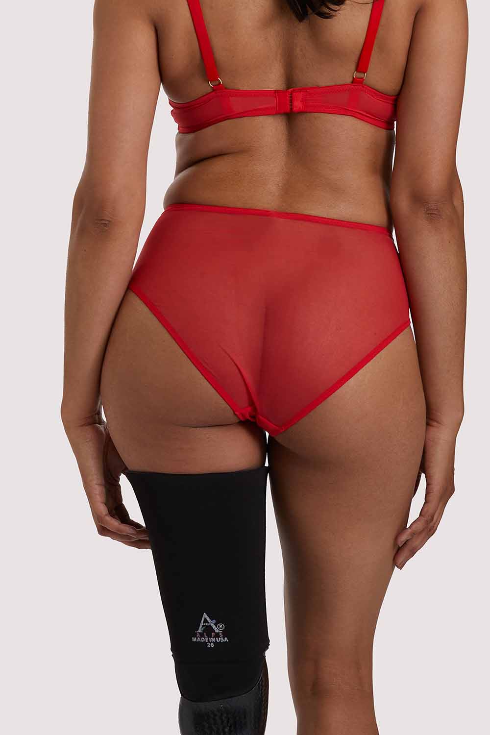 Leona Red Highwaist Brief - Image 2