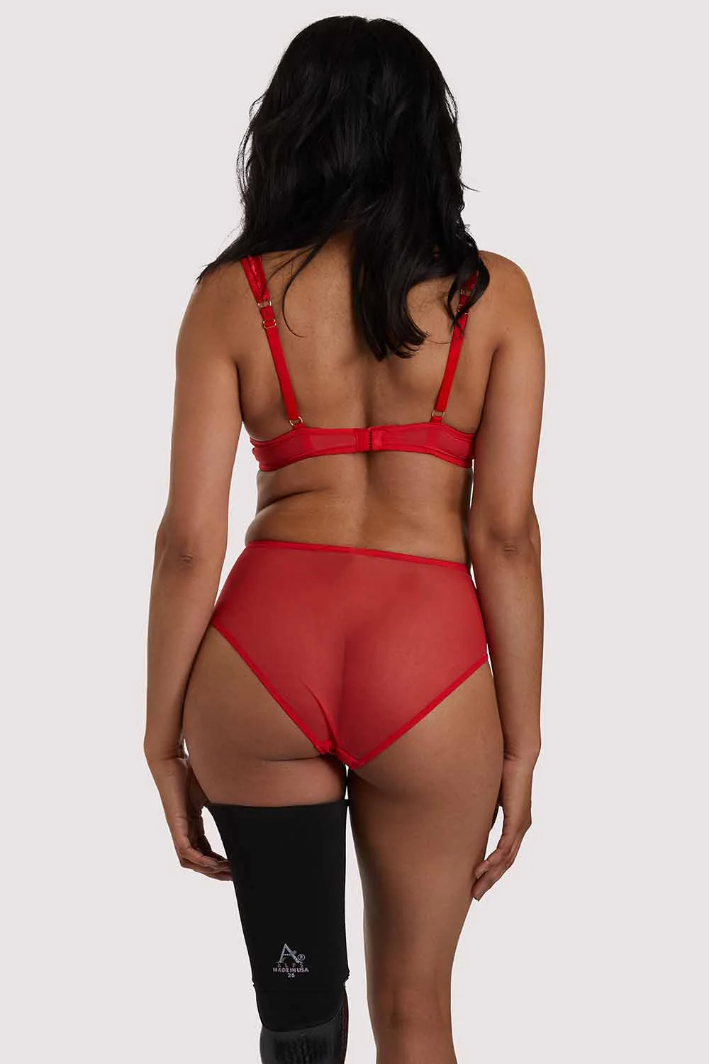 Leona Red Highwaist Brief - Image 4