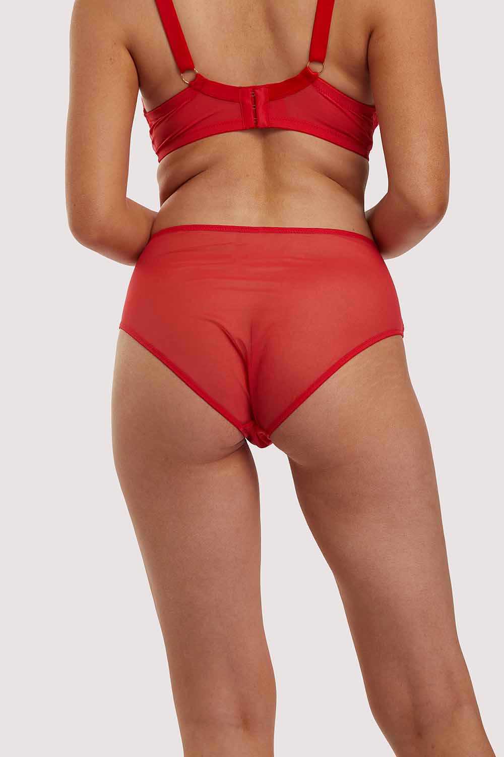 Leona Red Highwaist Brief - Image 6