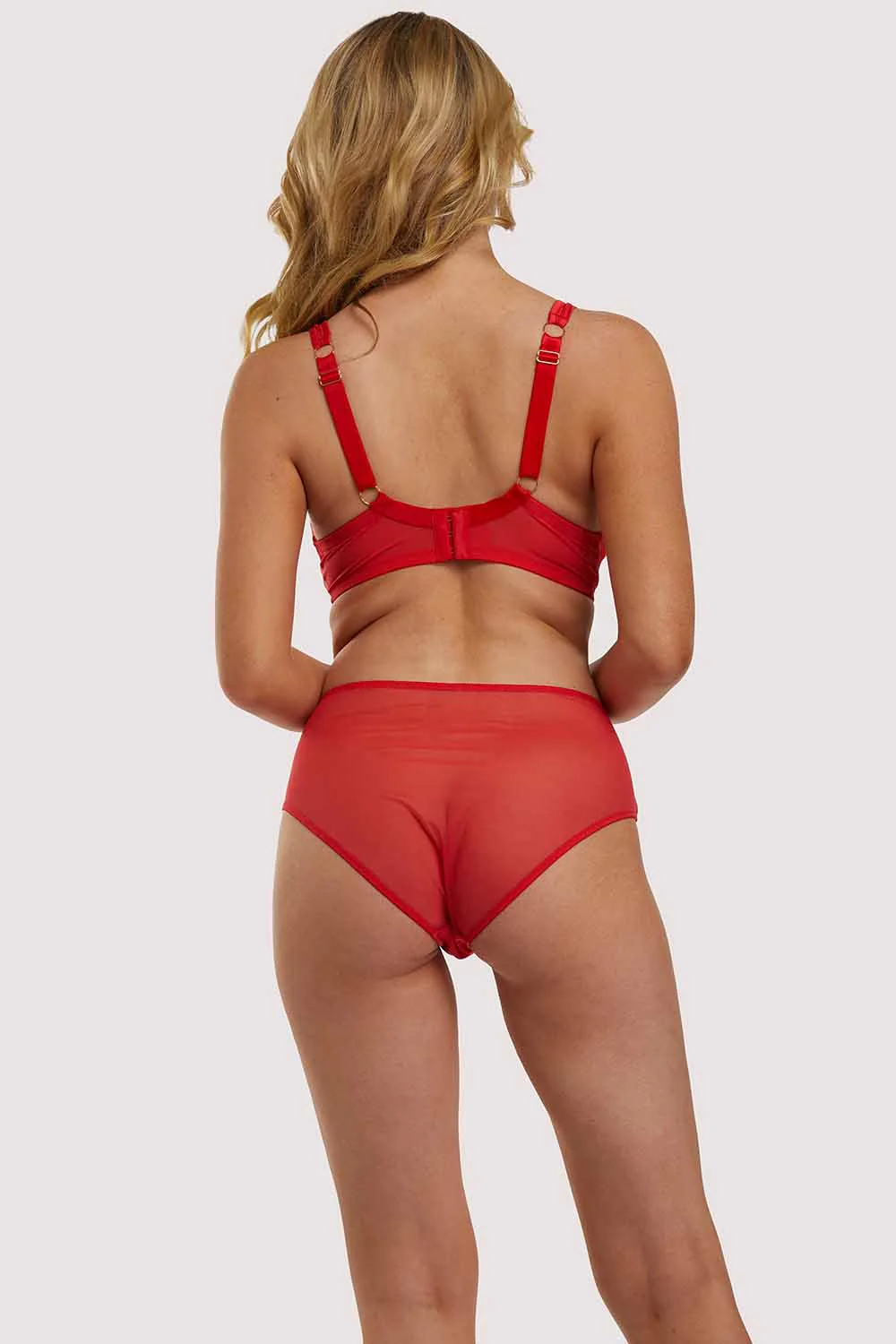 Leona Red Highwaist Brief - Image 8