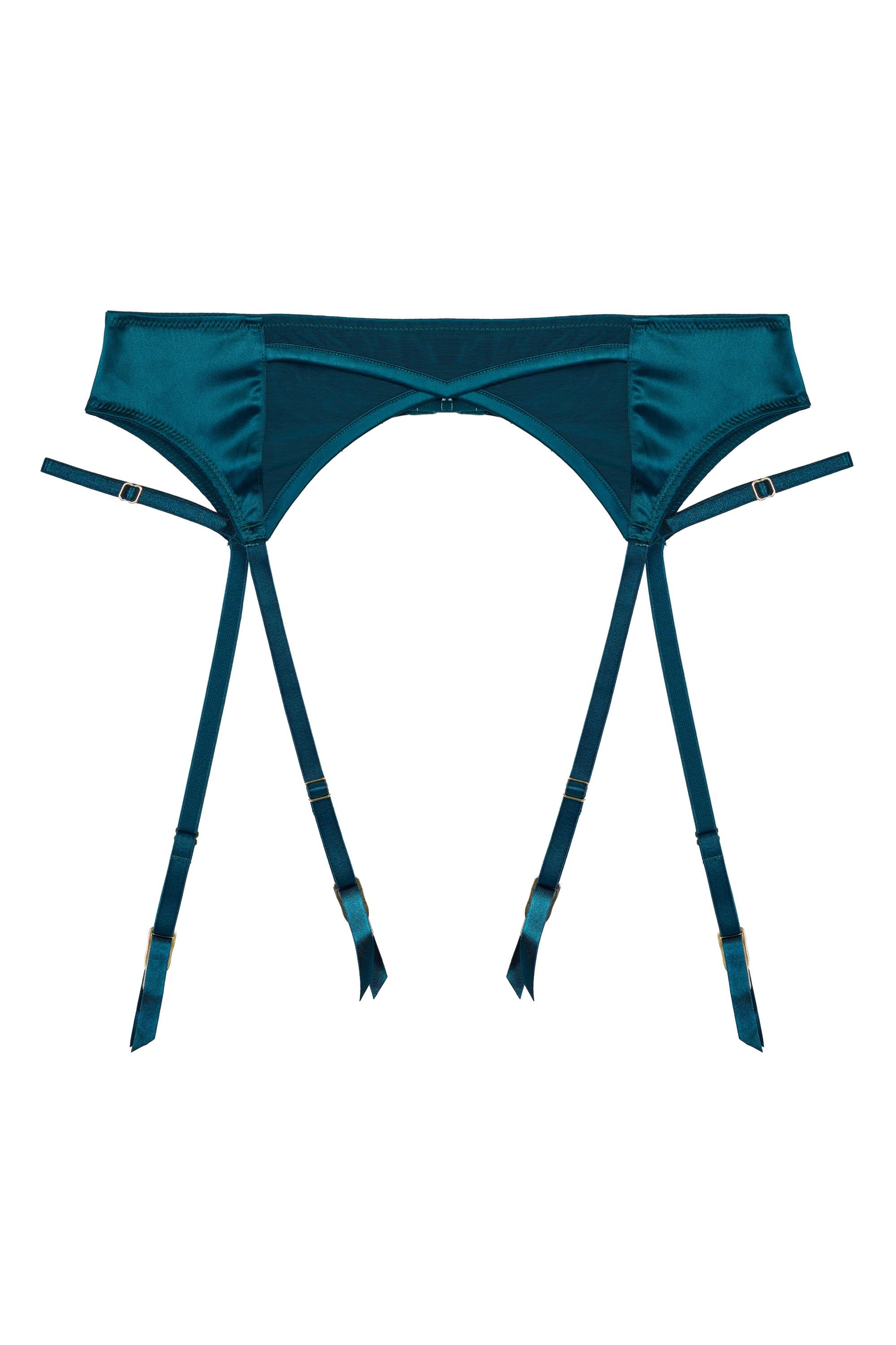 Firenza Strappy Teal Suspender - Image 15