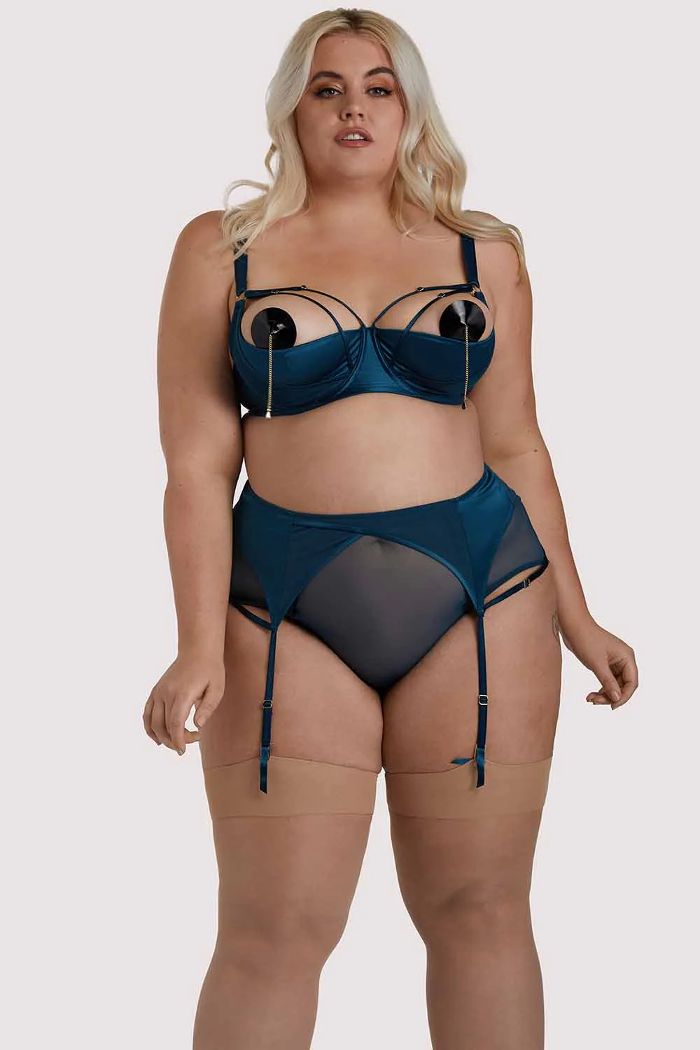 Firenza Open Back Teal Brief - Image 3