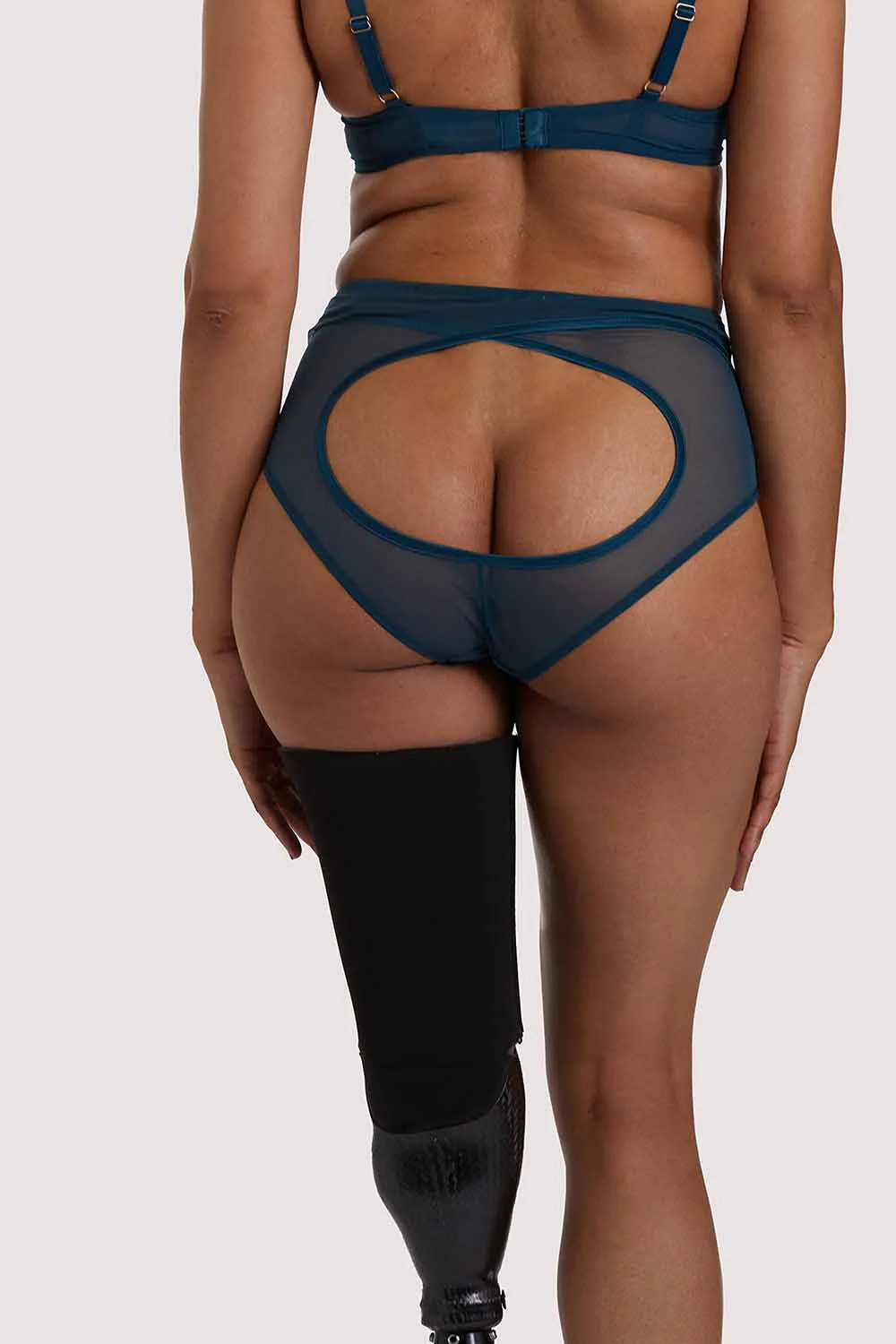 Firenza Open Back Teal Brief - Image 4