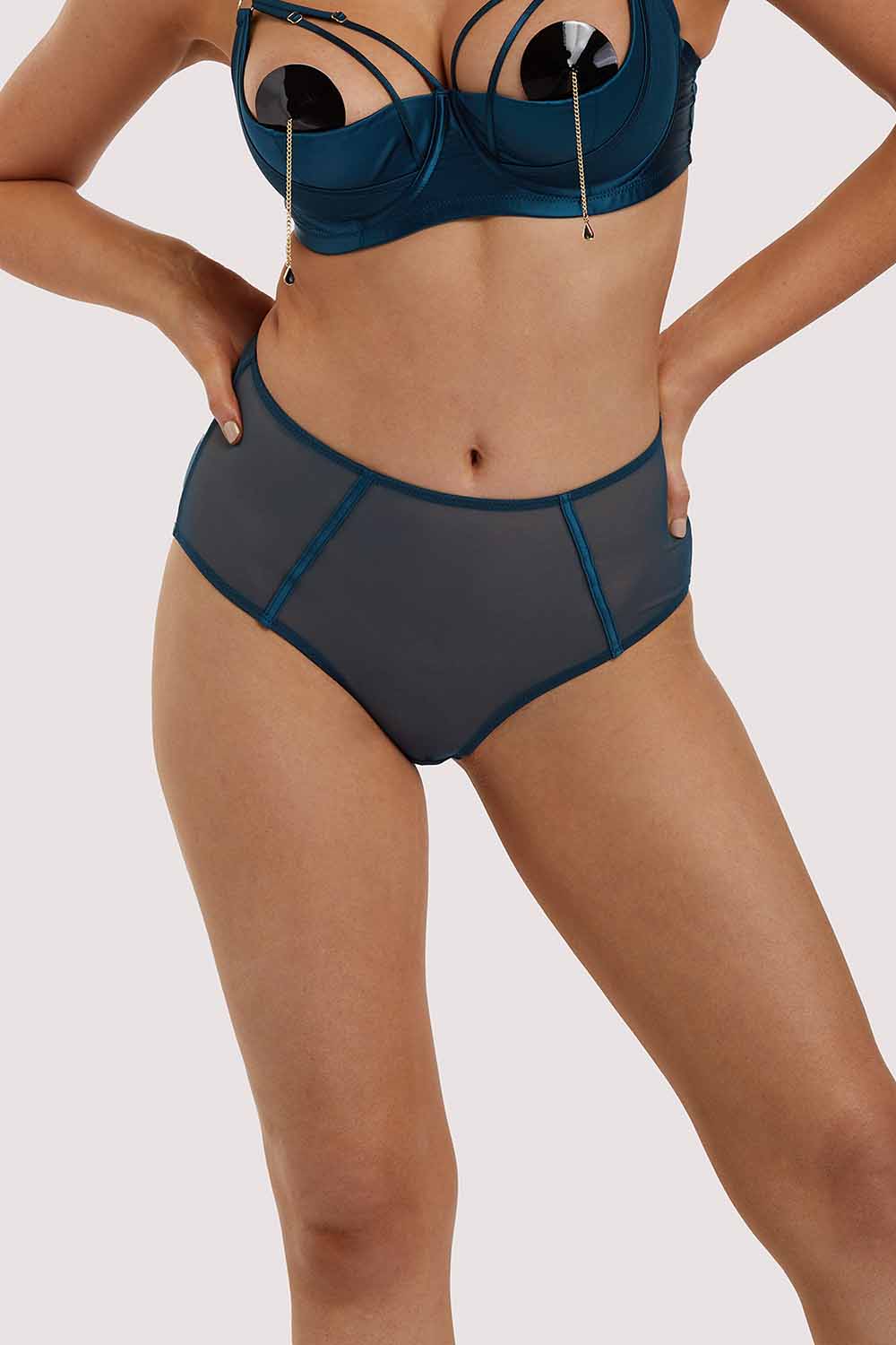 Firenza Open Back Teal Brief - Image 6