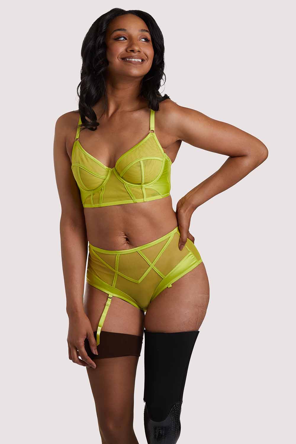 Nahli Longline Lime Bra - Image 18