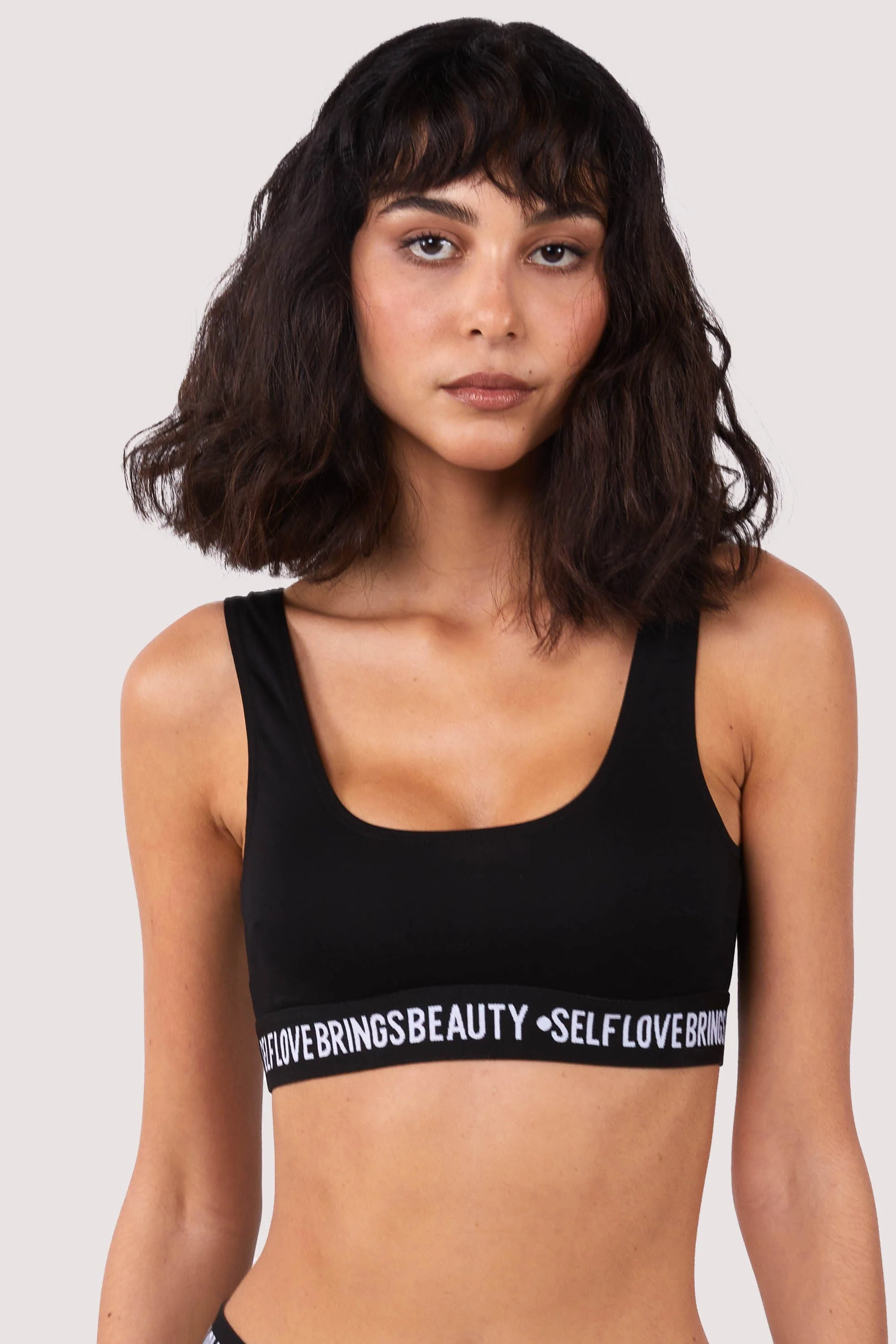 Self Love Black Crop Top - Image 2