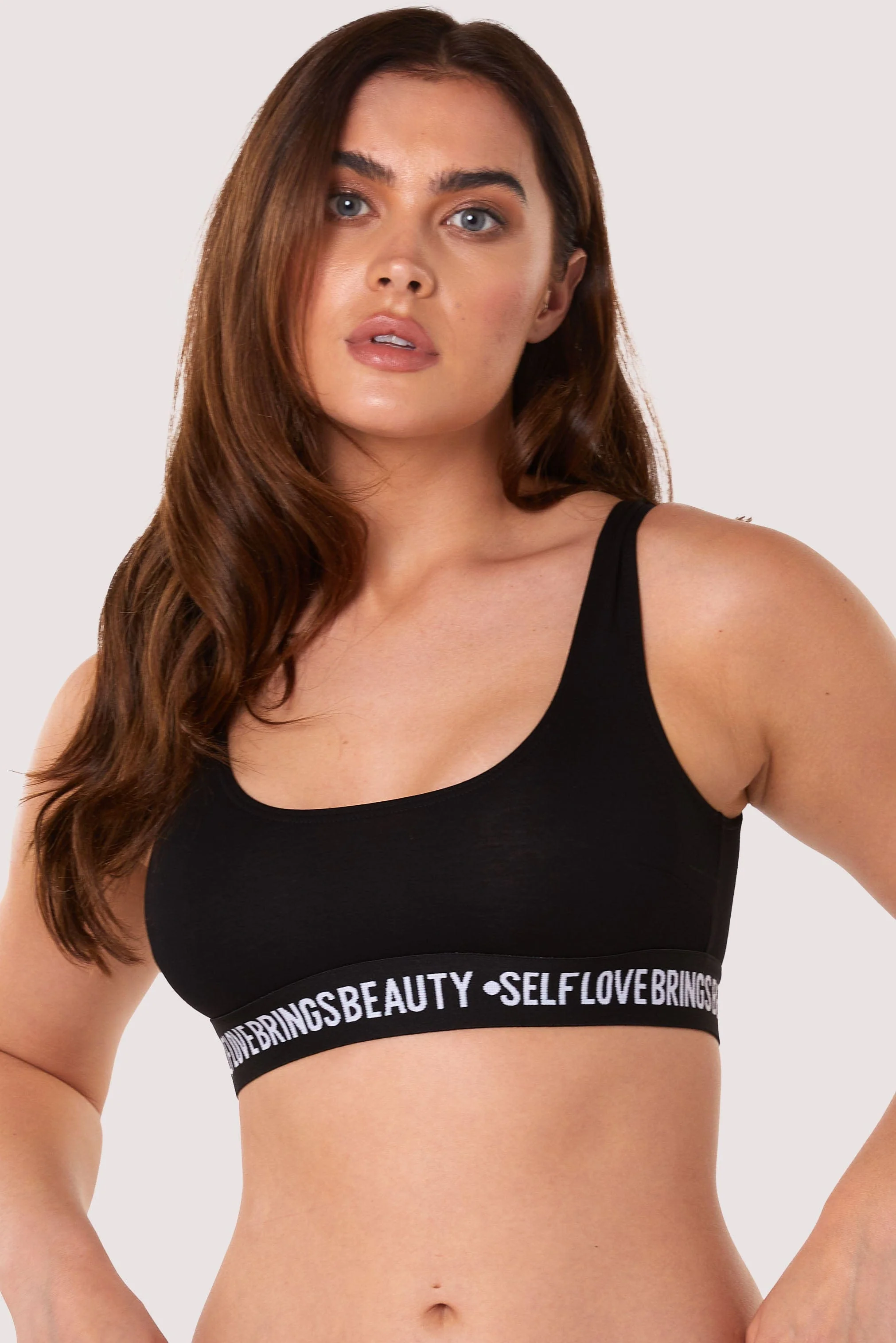 Self Love Black Crop Top - Image 4