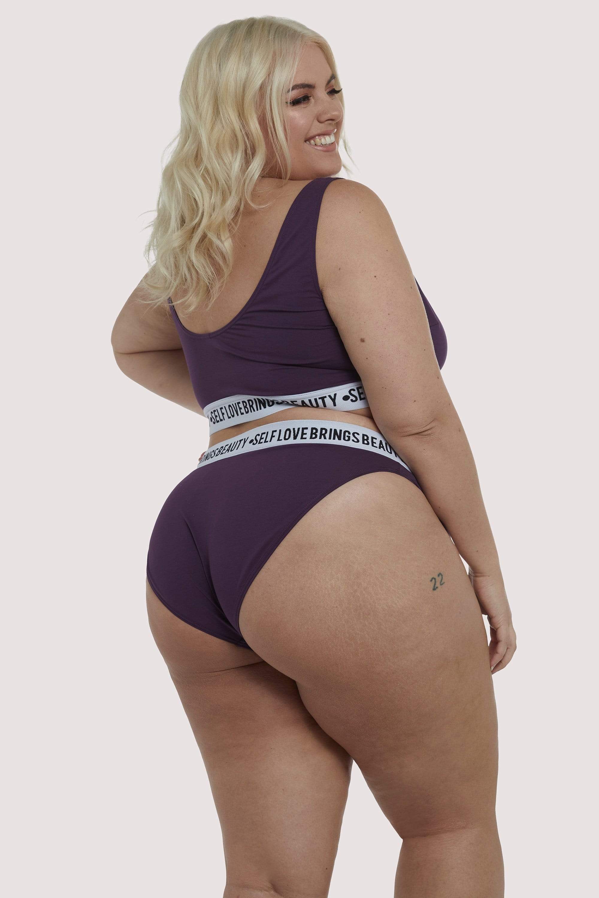 Felicity Hayward Self Love Purple Curve Brief - Image 3