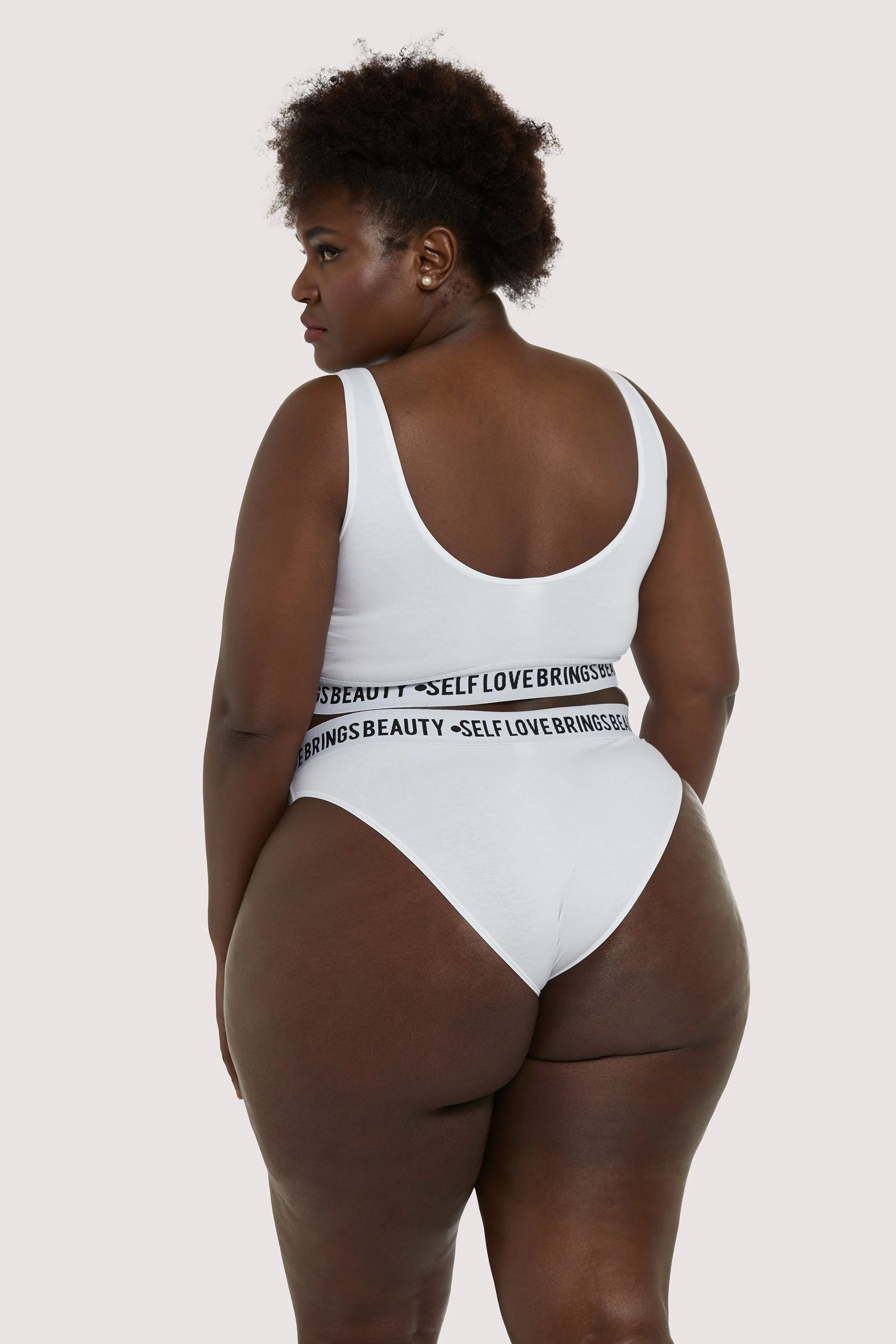 Self Love White Curve Brief - Image 2