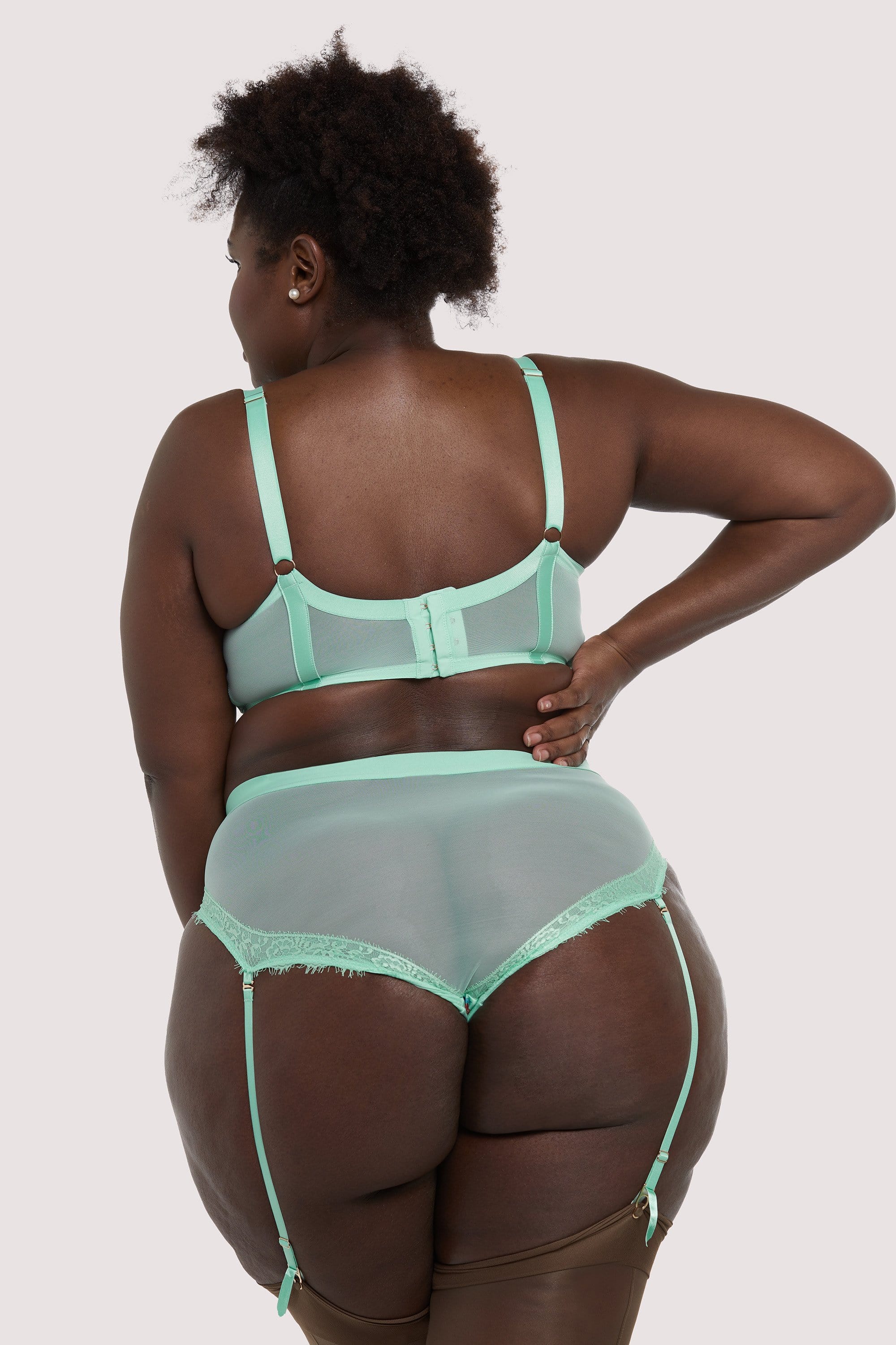 Felicity Hayward Sabey Mint Floral High Waist Curve Brief - Image 3