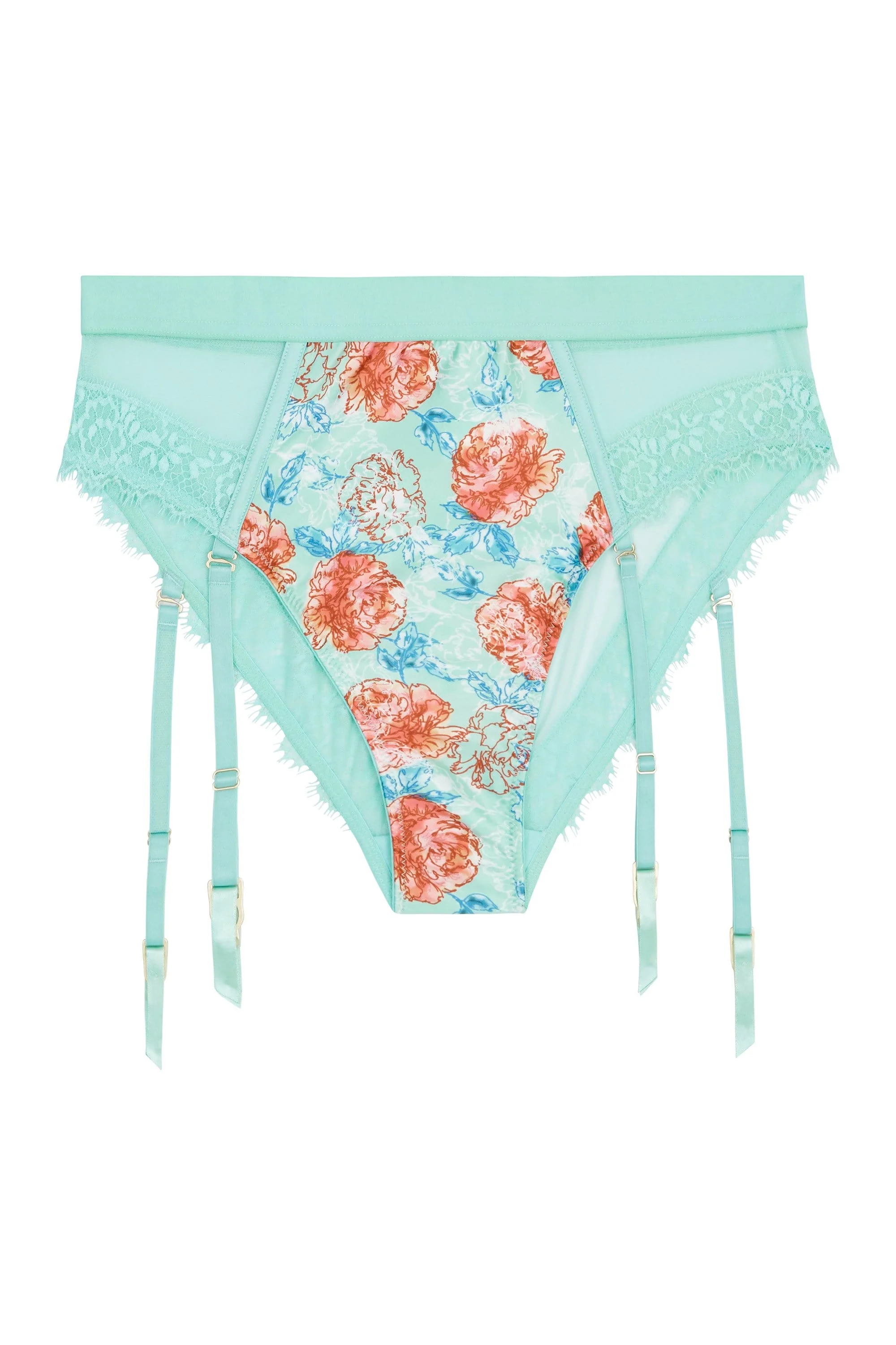 Felicity Hayward Sabey Mint Floral High Waist Curve Brief - Image 4