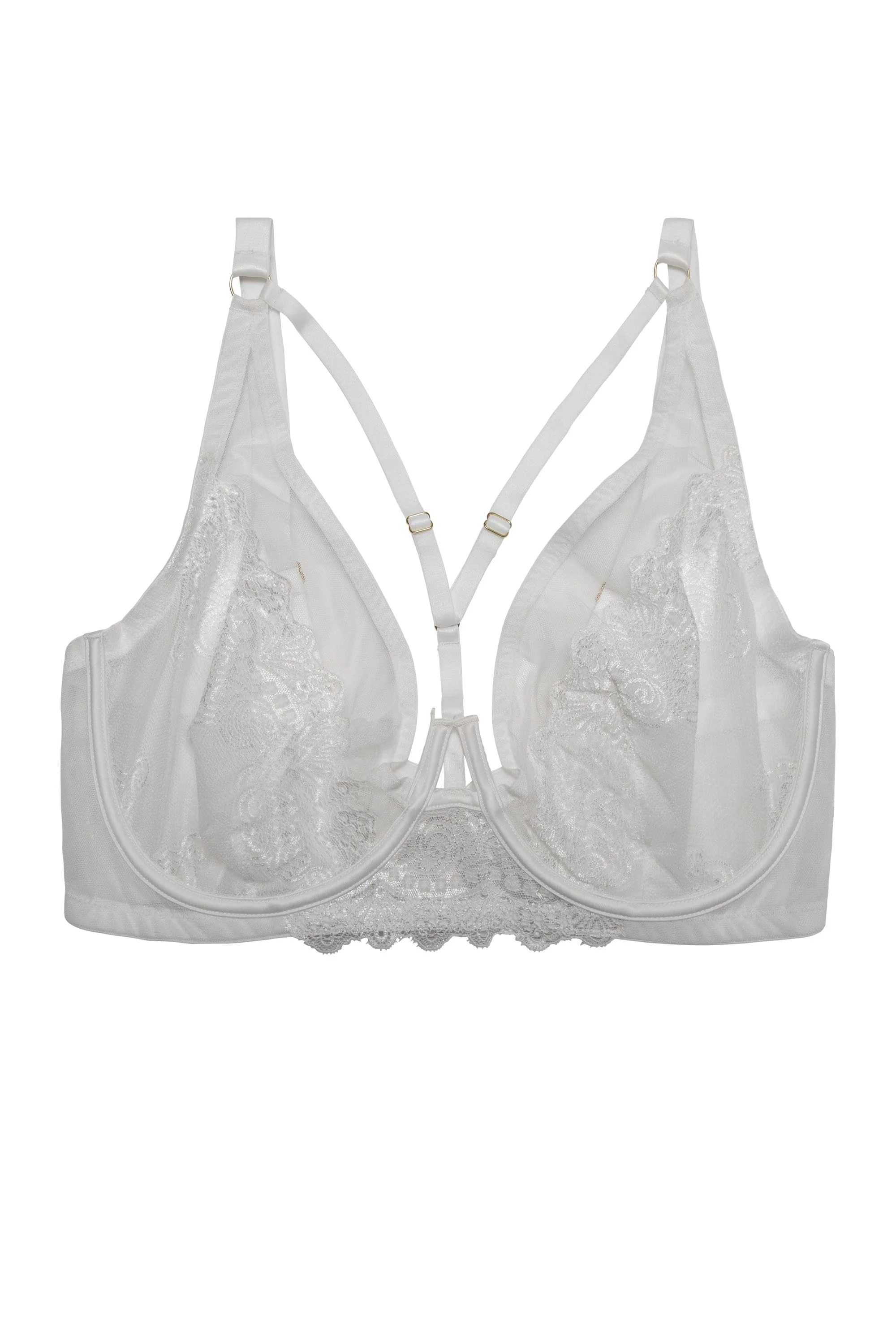 Leslie White High Apex Bra - Image 4