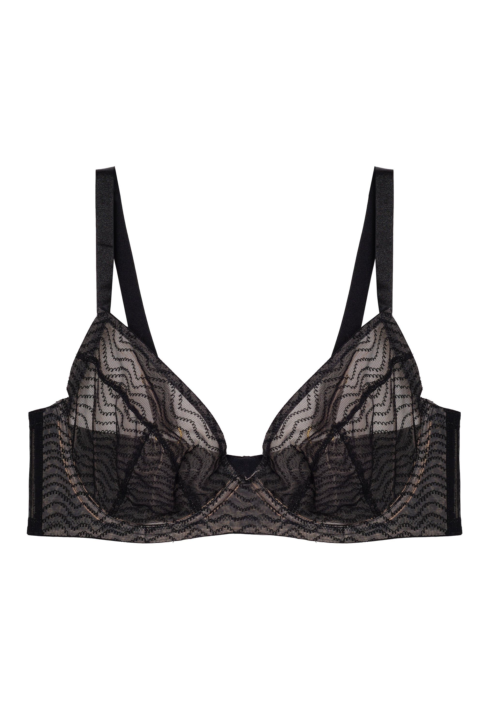 Brianna Black Mesh Bra - Image 5