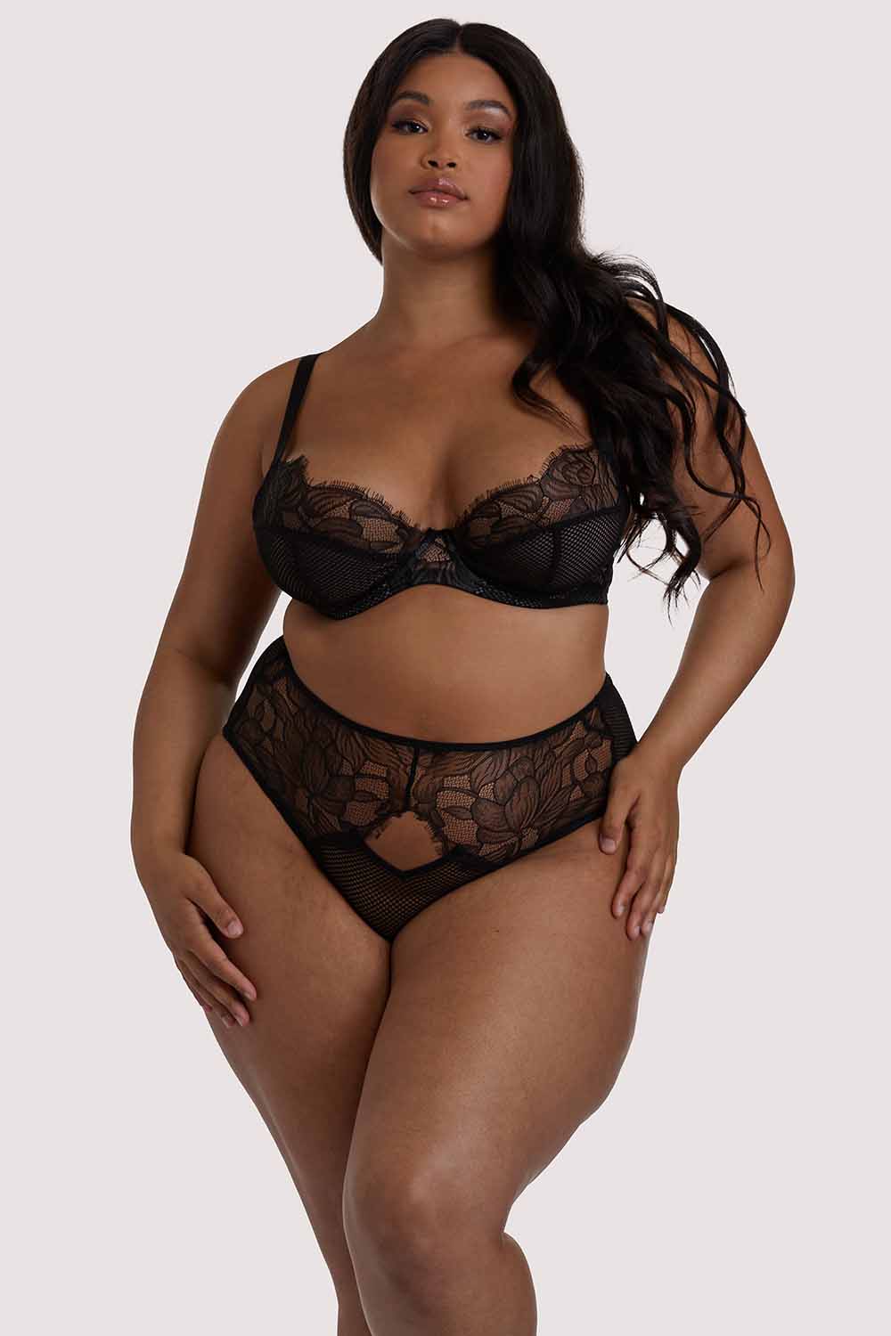 Khloe Black Floral Bra - Image 5