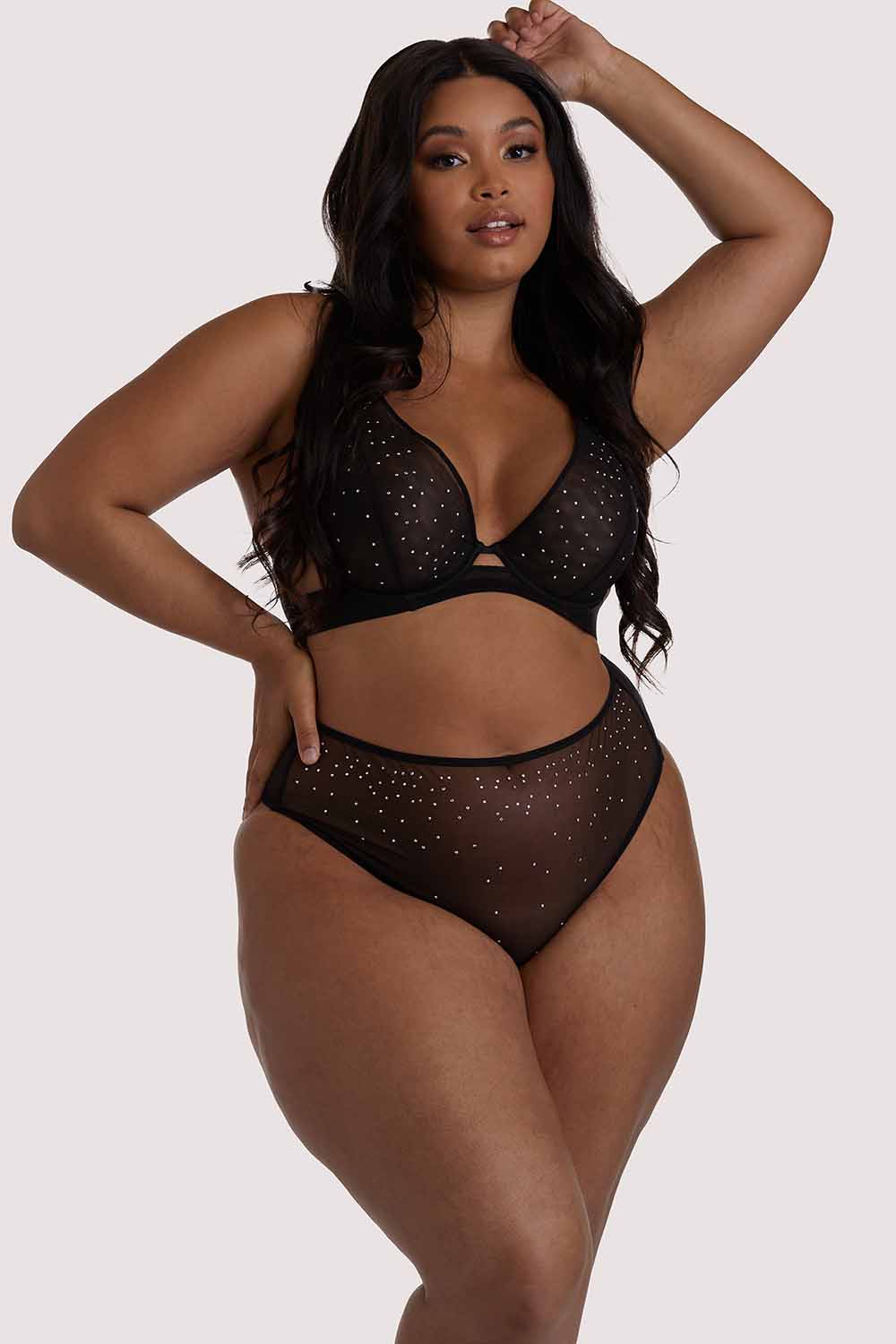 Lydia Black Diamante Bra - Image 3