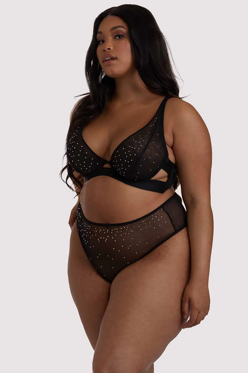 Lydia Black Diamante Bra - Image 5