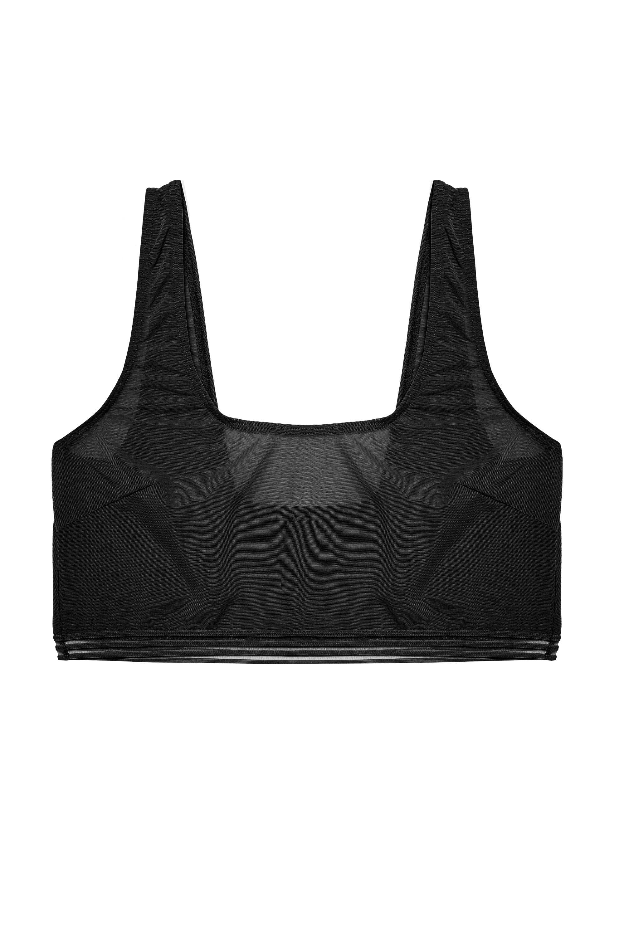 Chelsea Black Mesh Crop Top - Image 8