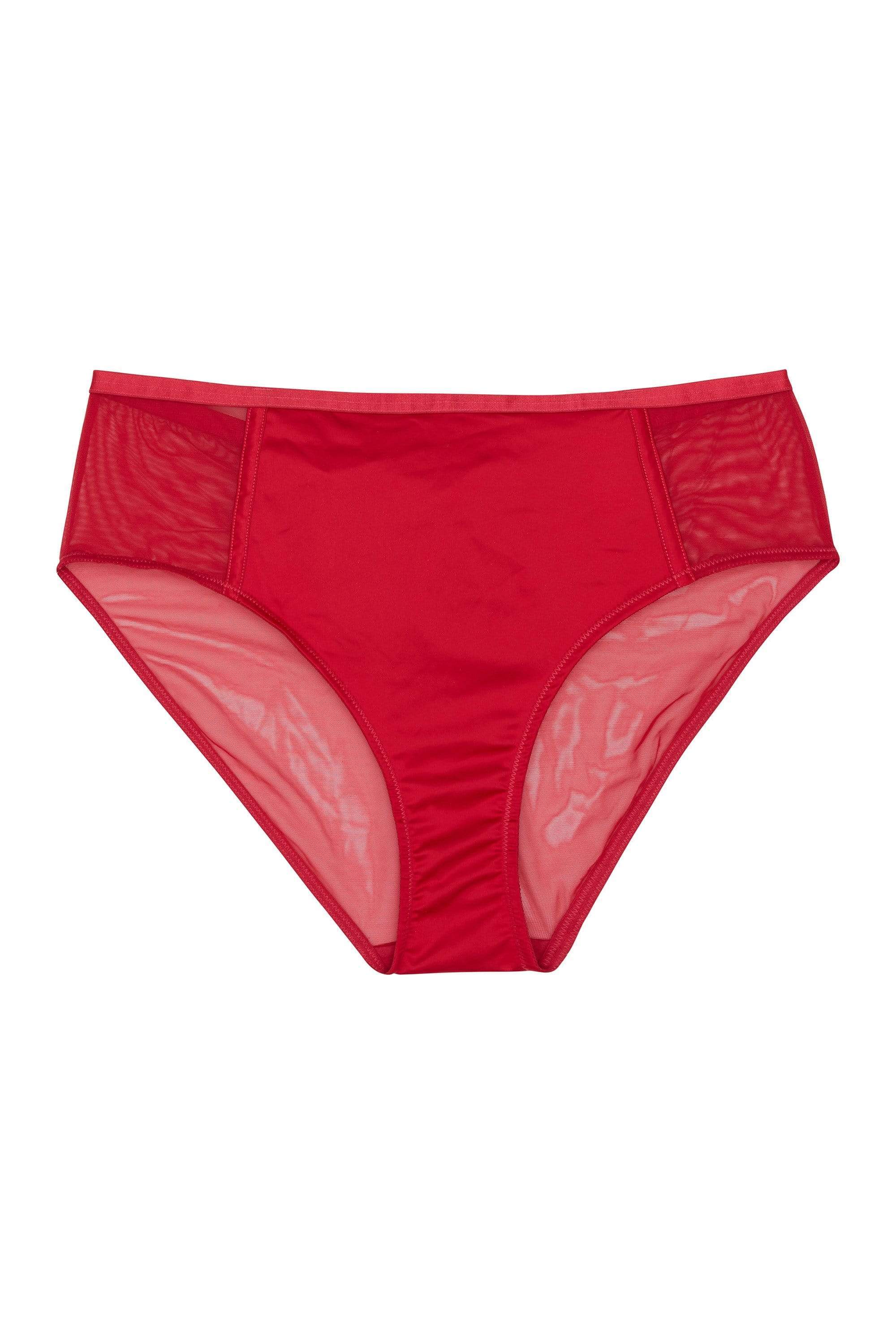 Aysha Red High Waisted Brief - Image 5