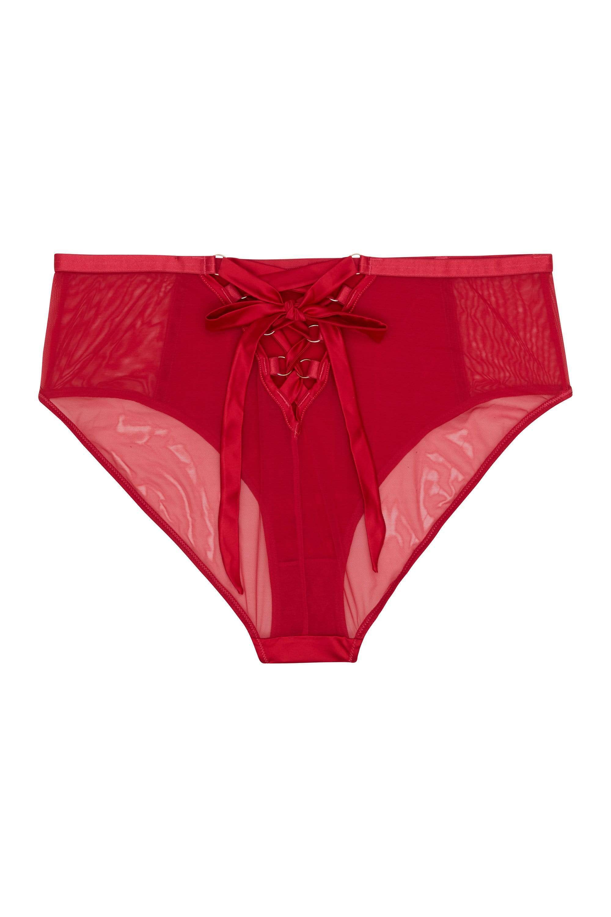 Aysha Red High Waisted Brief - Image 6