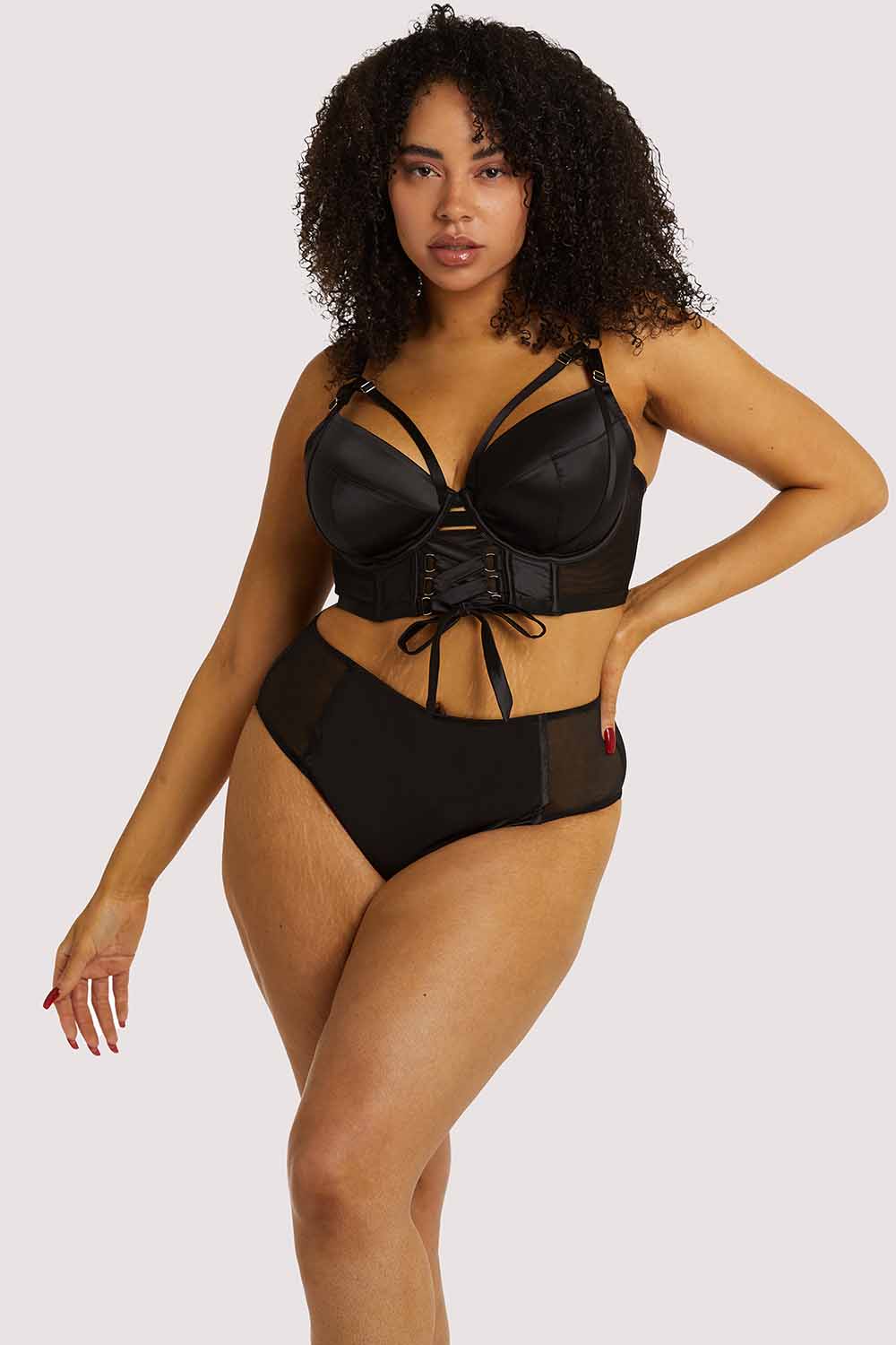 Aysha Black High Waisted Brief - Image 2