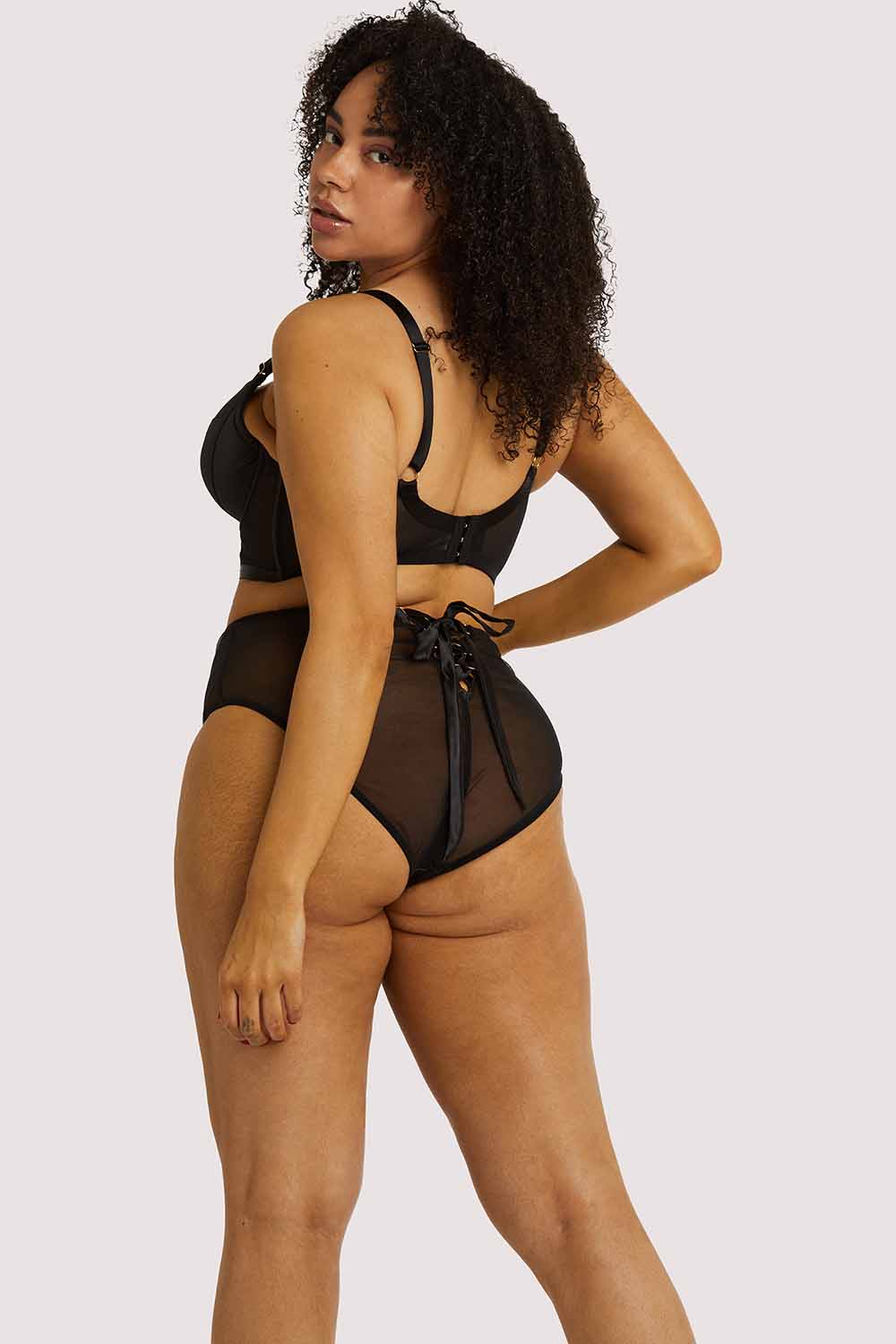 Aysha Black High Waisted Brief - Image 3