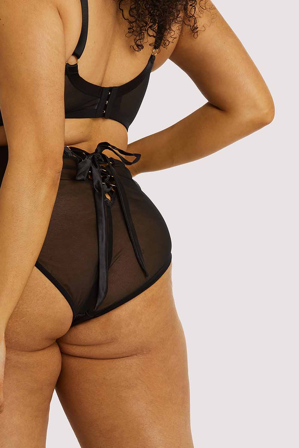 Aysha Black High Waisted Brief - Image 4