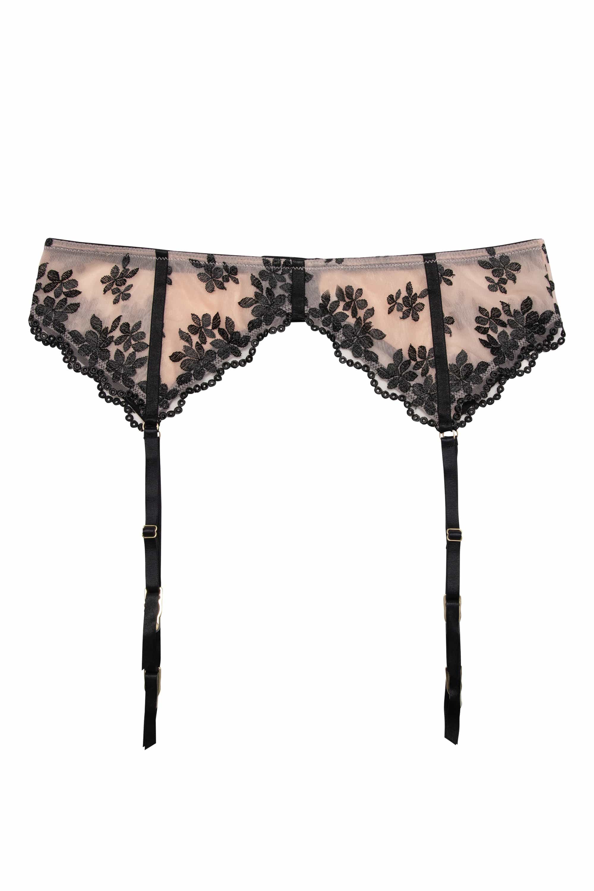 Evie Black & Peach Suspender - Image 4