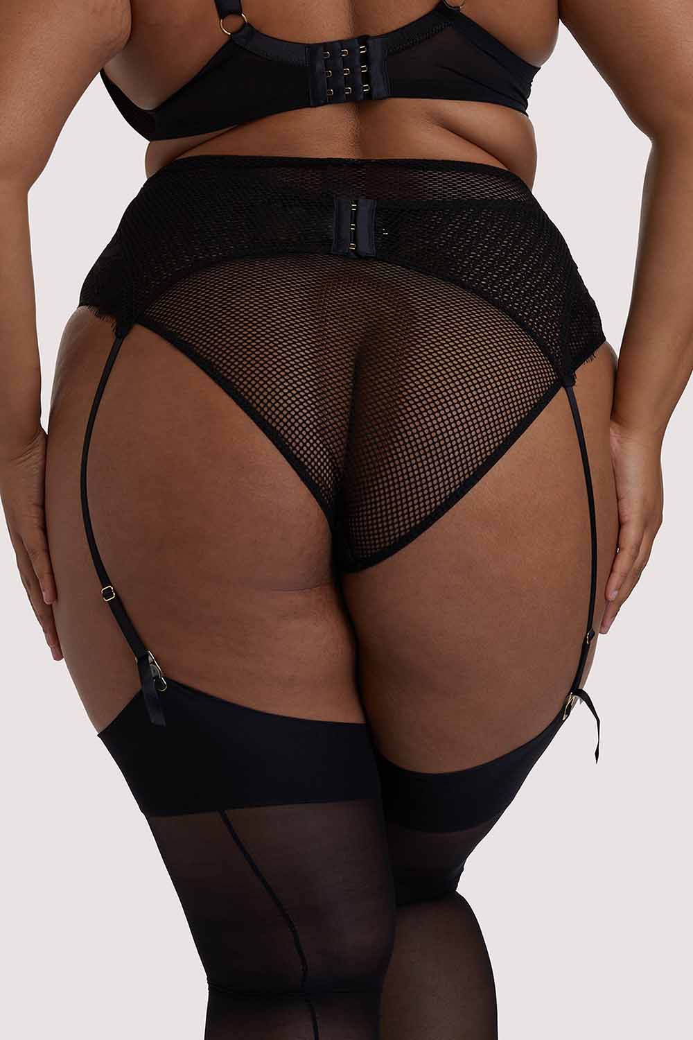 Khloe Black Floral Suspender - Image 2