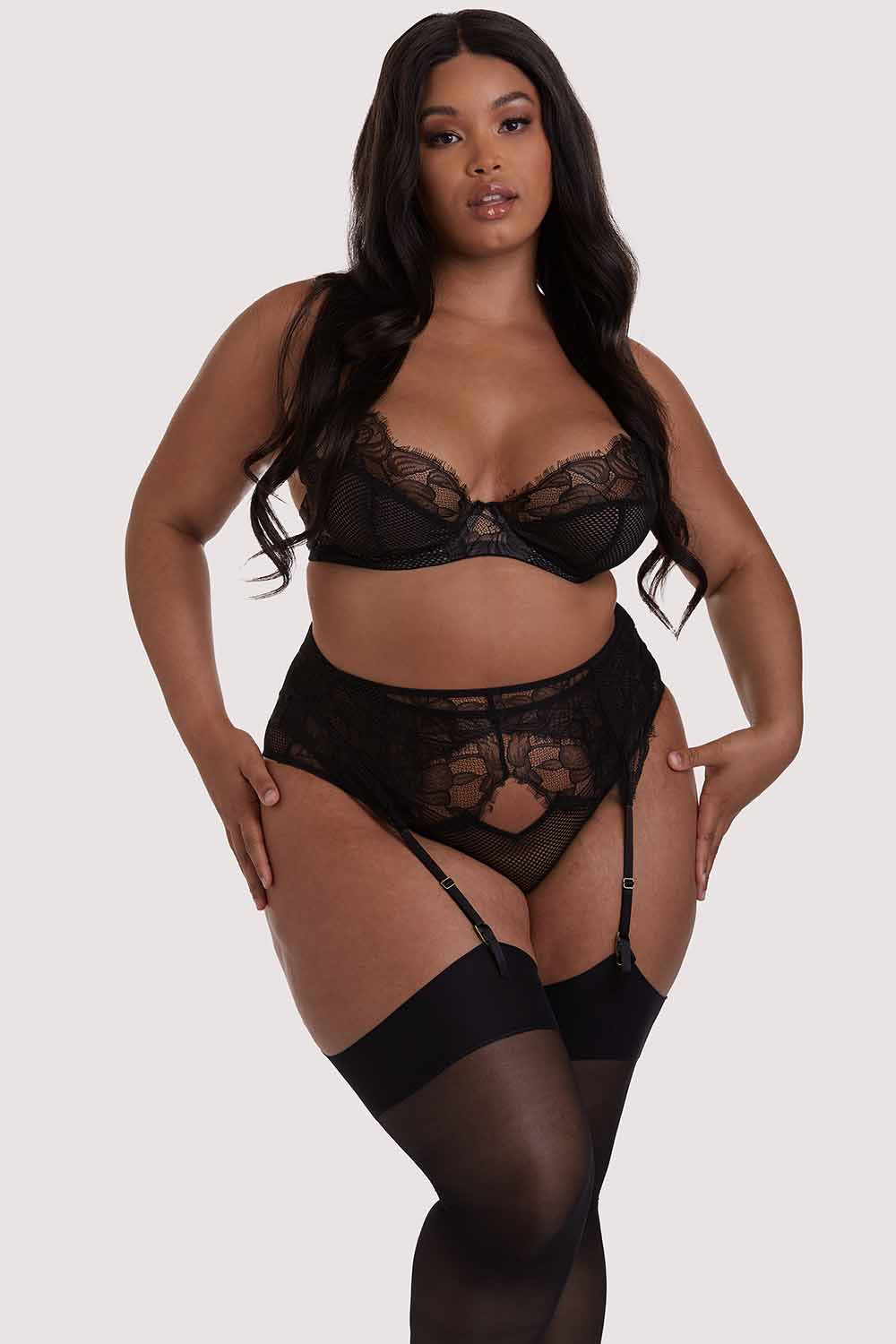 Khloe Black Floral Suspender - Image 6