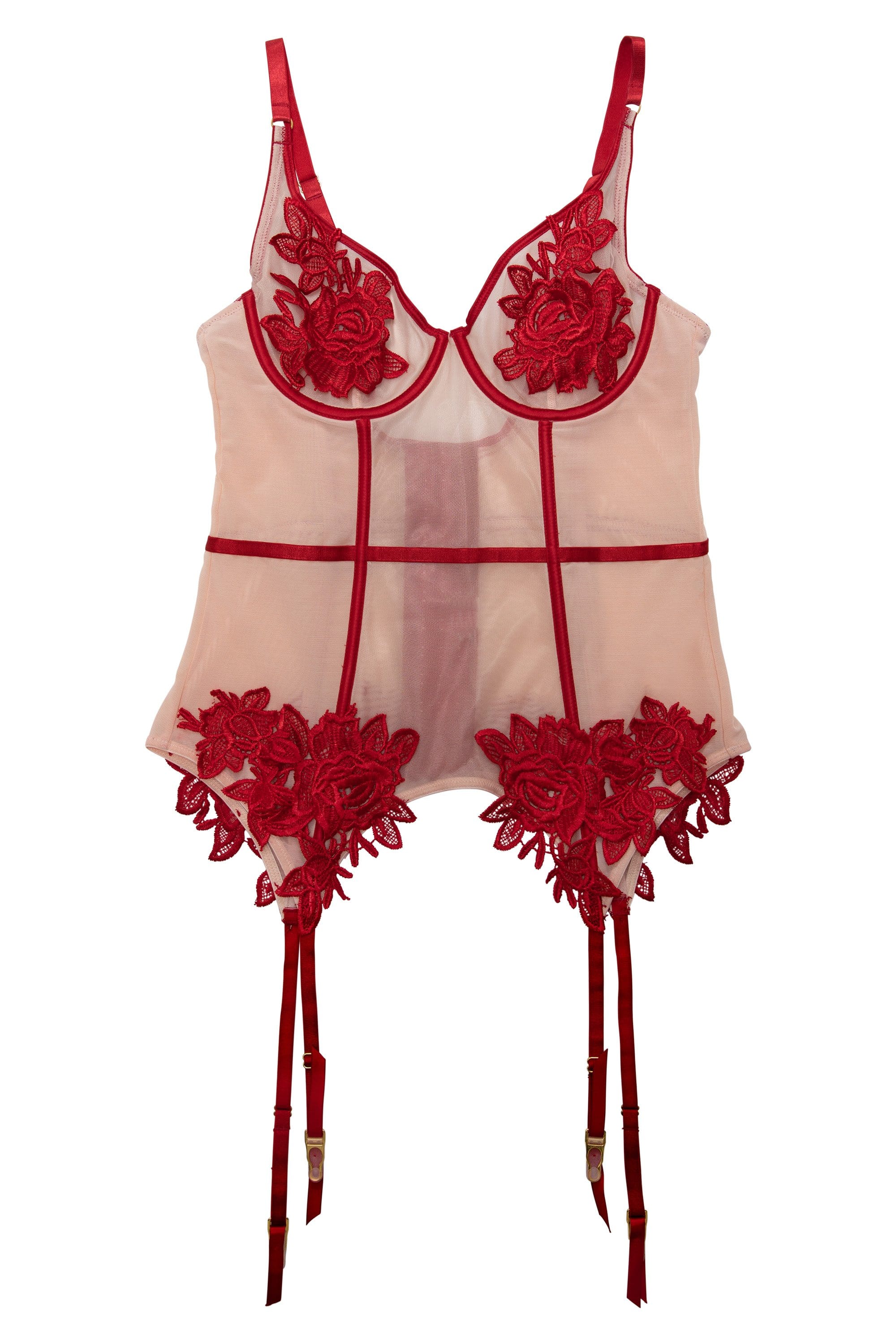 Applique Brooke Basque Red - Image 2