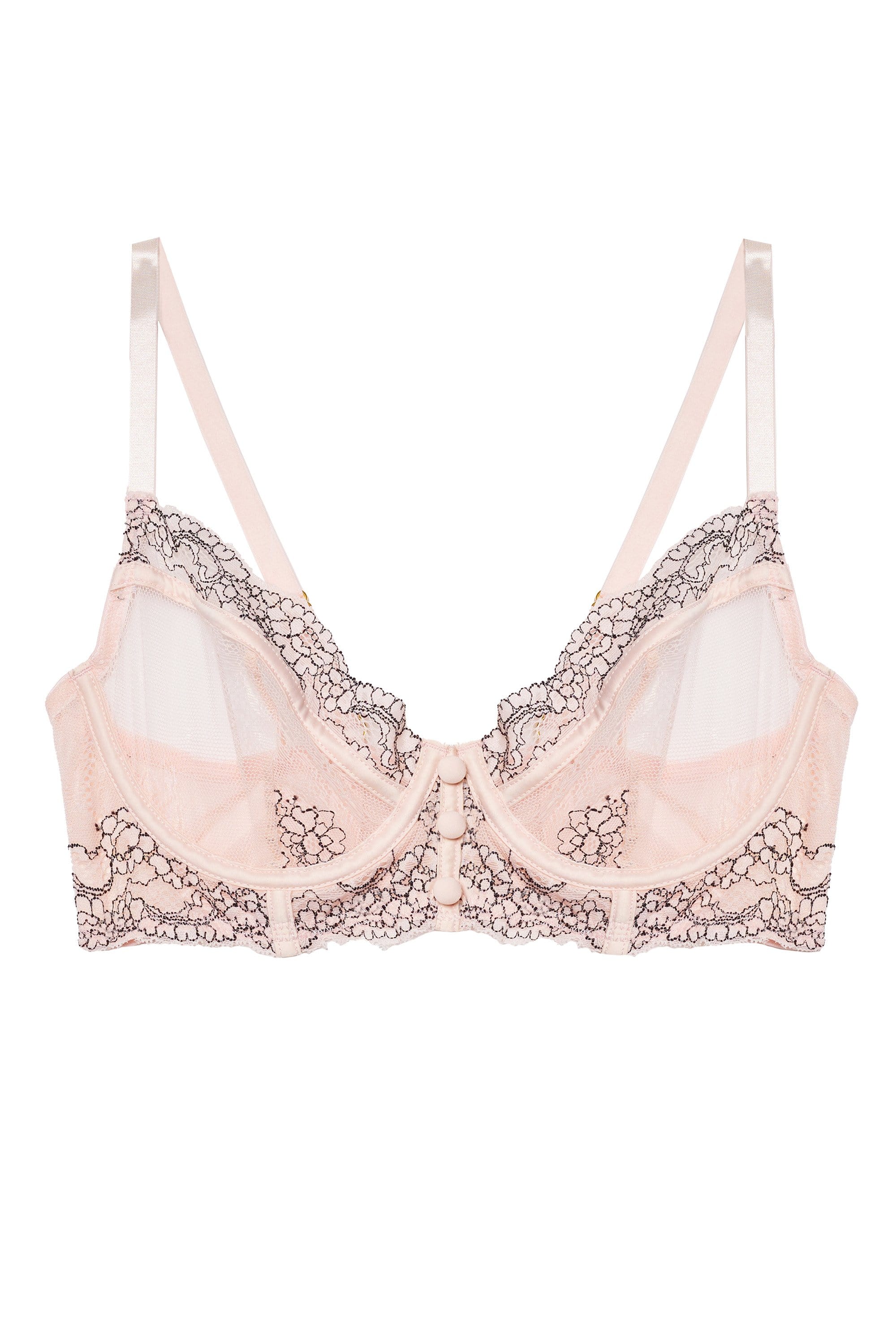 Jenny Graphic Lace Blush Bra - Image 10