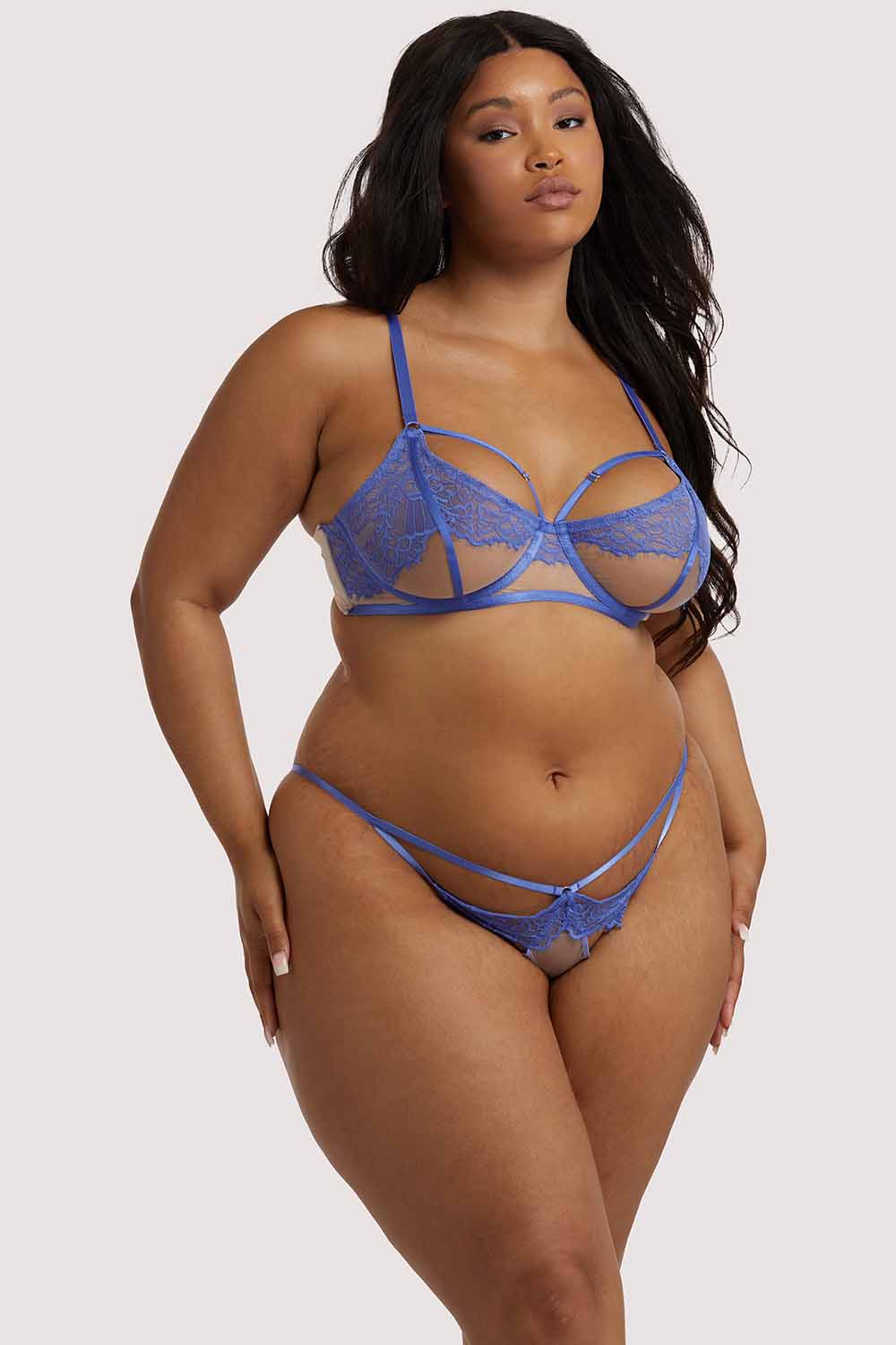 Mya Blue Lace Bra - Image 11
